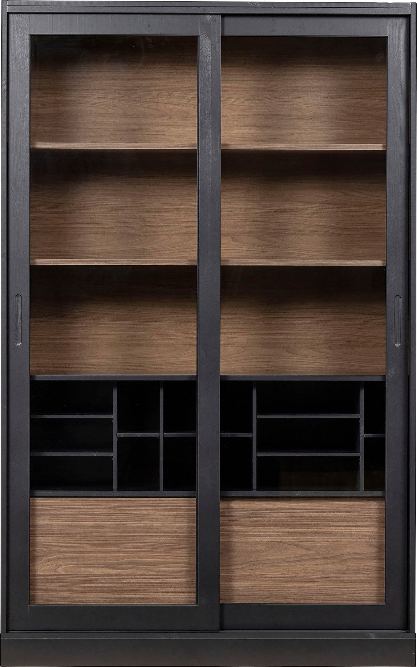 Image of WOOOD Vitrine "James" mit Glas, viel Stauraum, H 200 cm x B 125 cm