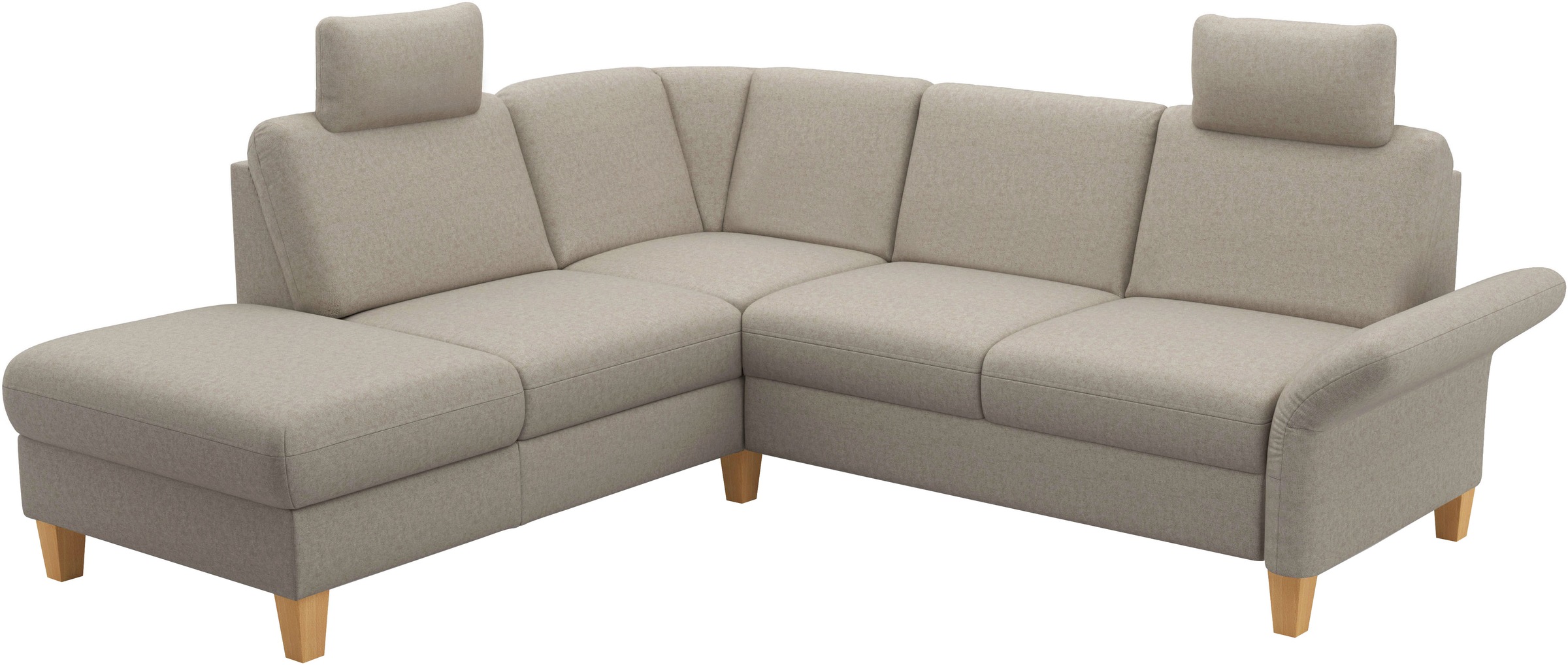 Home affaire Ecksofa »Rochelle, L-Form«, wahlweise mit Armteilverstellung, Bettfunktion und Bettkasten