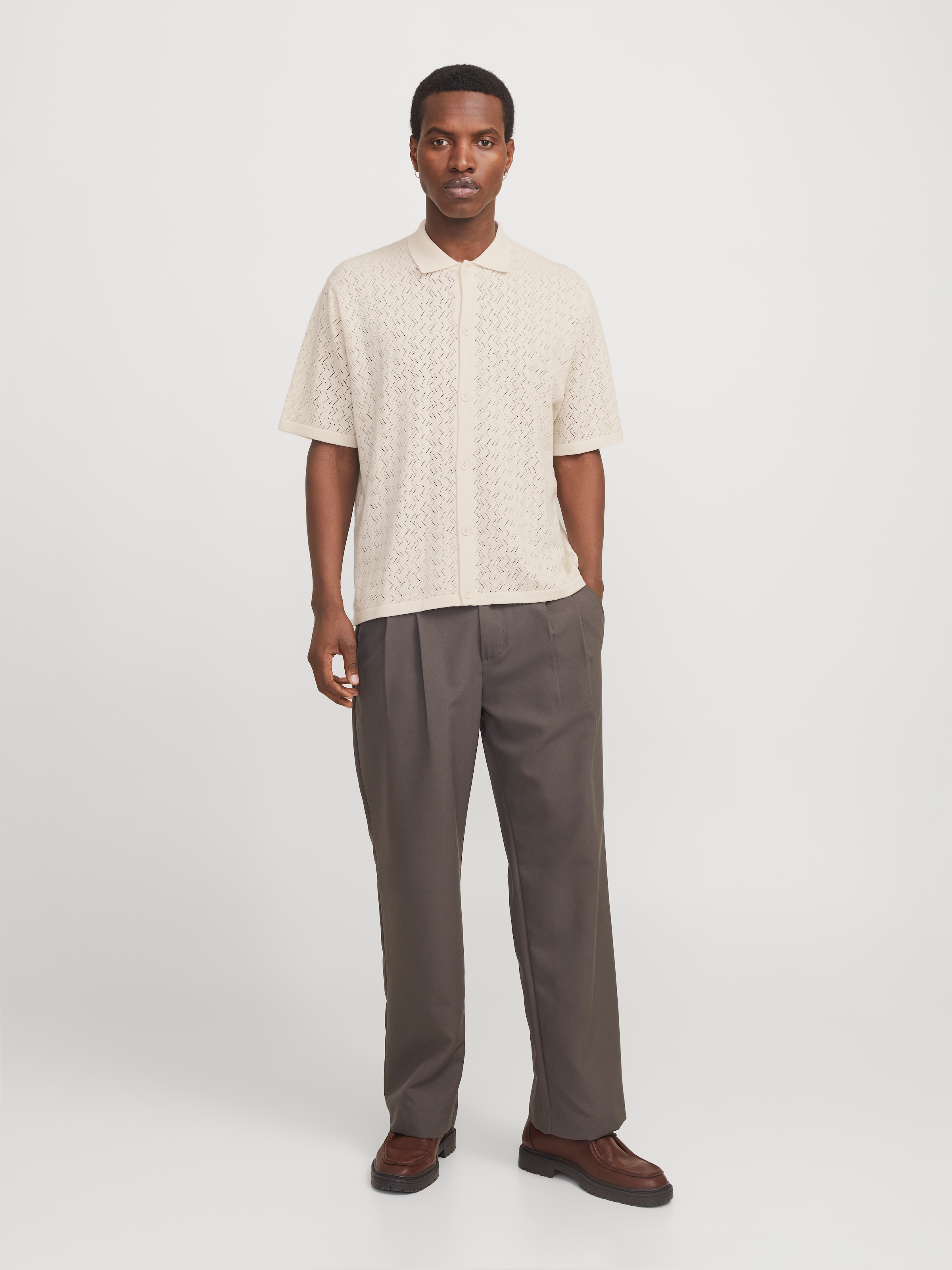 Jack & Jones Polokragenpullover »JORTYLER KNIT SS POLO SN«