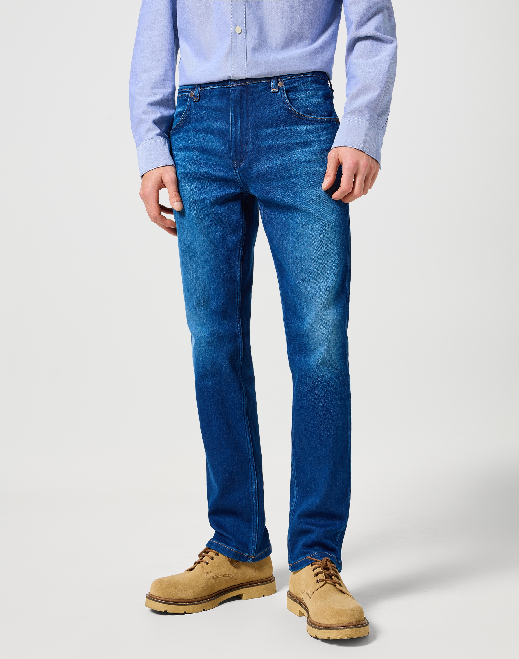 Wrangler Straight-Jeans »GREENSBORO FREE TO STRETCH«, Free to stretch material