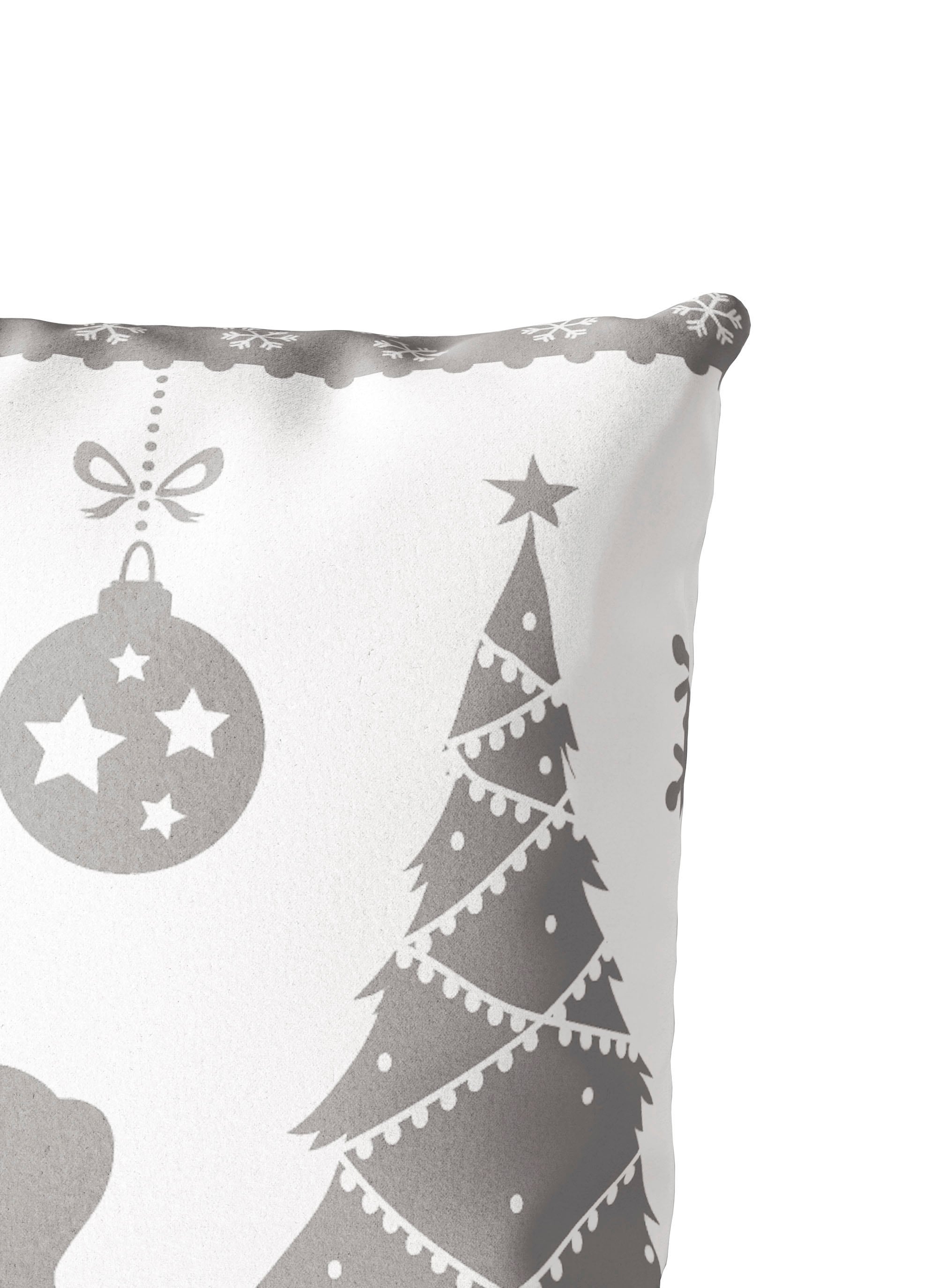 my home Linge de lit »Sindbad in Gr. 135x200 oder 155x220 cm, ideal für Weihnachten« 2 tlg. Weihnachtsbettwäsche, Winter