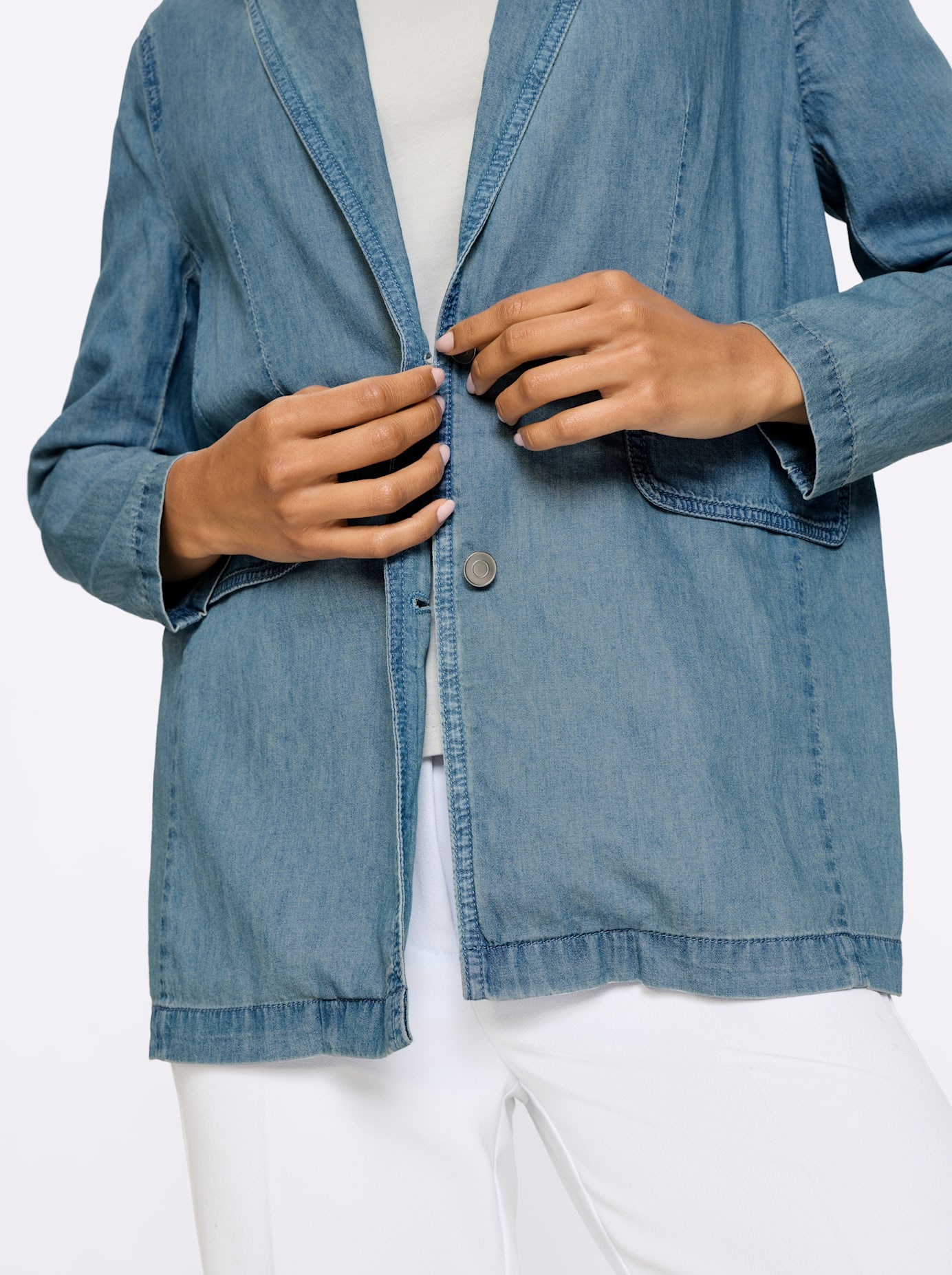 Classic Basics Veste en jean ohne Kapuze