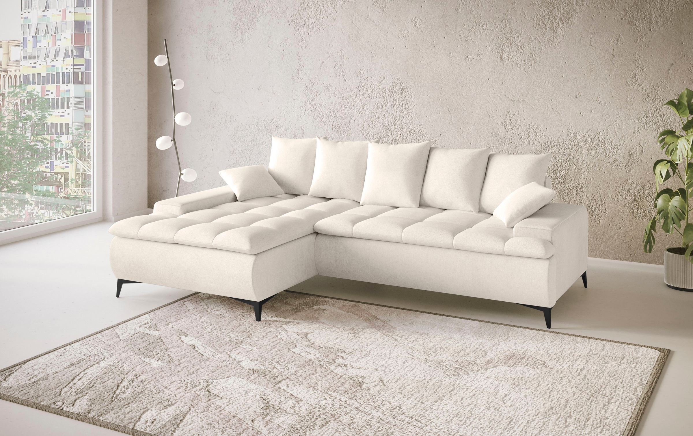 Mr. Couch Ecksofa »Haiti III, L-Form«, Mit Kaltschaum, bis 140 kg belastbar
