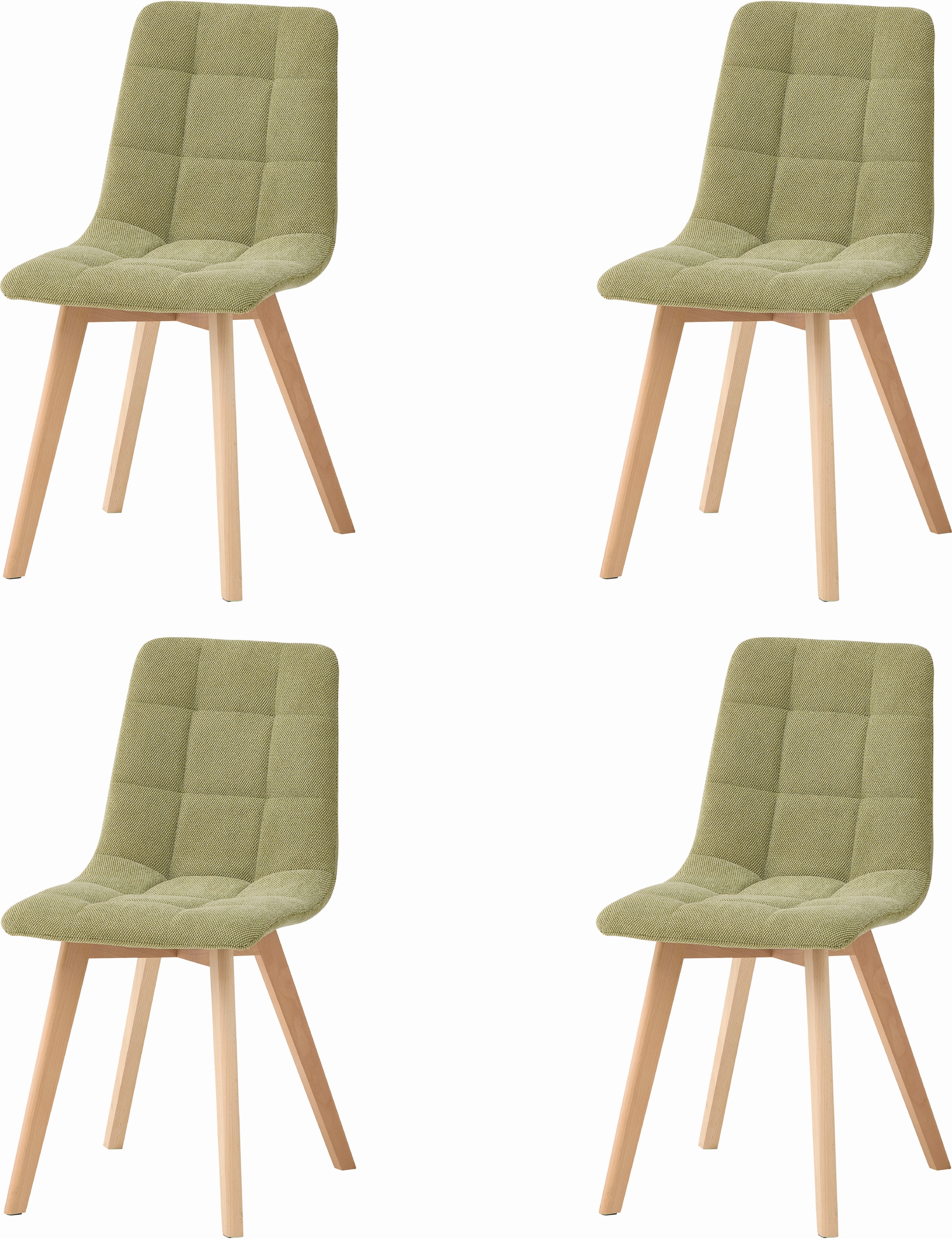 Image of Stolkom 4-Fussstuhl (Set) 4 Stk.Breite 55cm, 4 Fuss-Untergestell massivholz