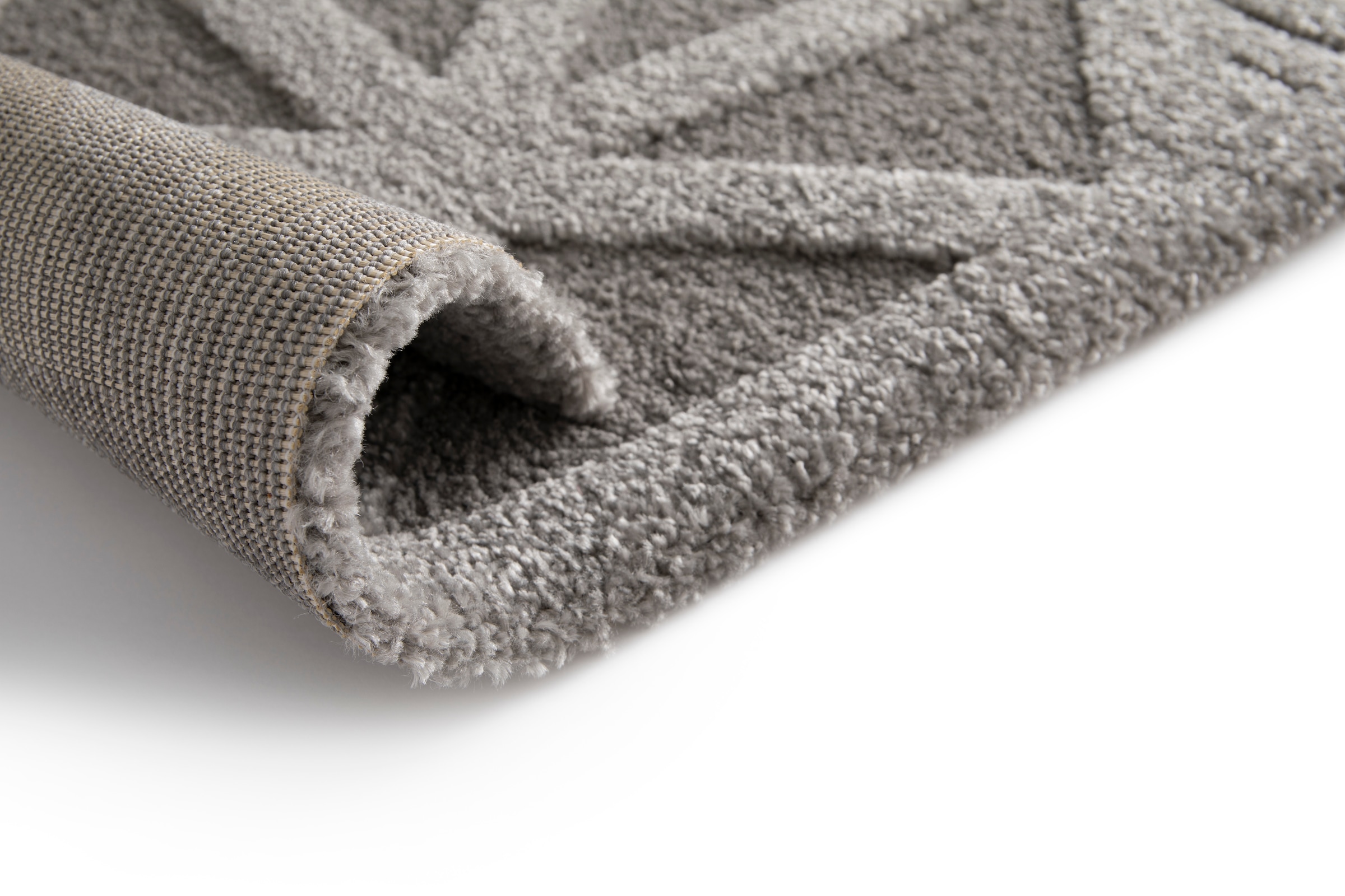Primaflor-Ideen in Textil Teppich »COSMO Geo, Made in Belgium« rechteckig 14 mm Höhe modernes Design, Hoch-Tief Effekt, weicher Flor