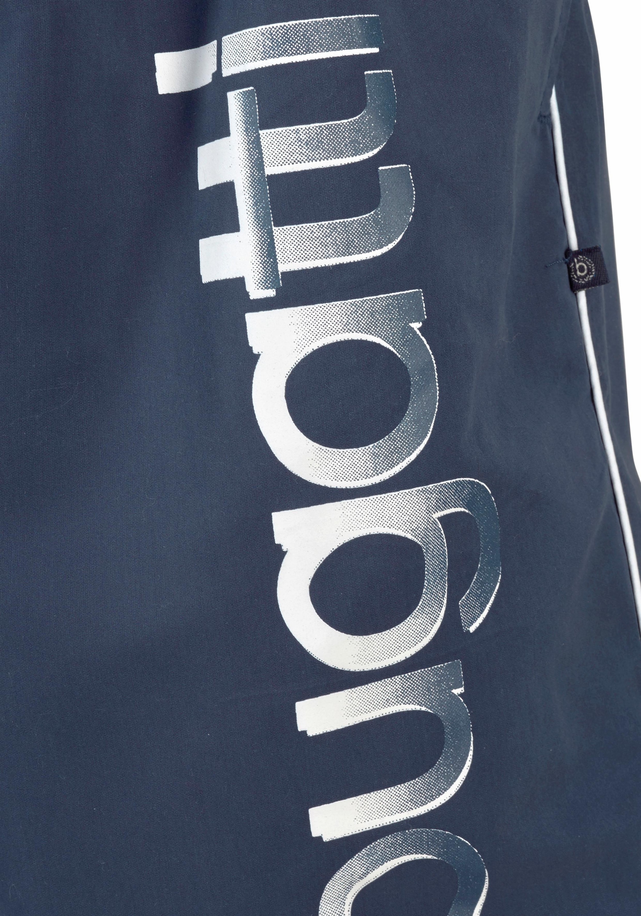 bugatti Badeshorts »Giovanni«, mit grossem Logoprint auf dem linken Bein
