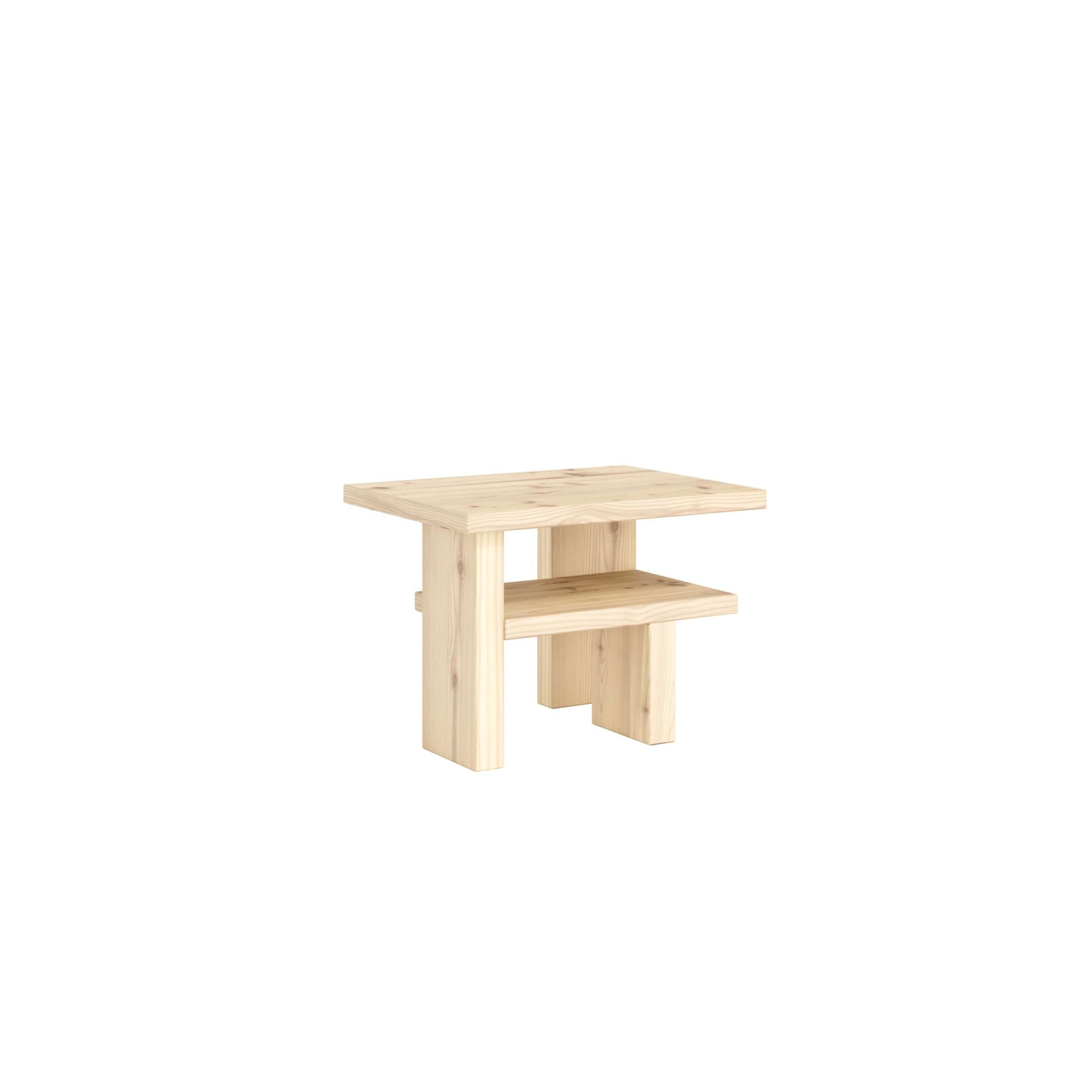 Karup Design Beistelltisch "Japan Side Table, kompakt, stilvoll, funktional, Made in Europe" vielseitig einsetzbar, aus massivem FSC-zertifiziertes Massivholz
