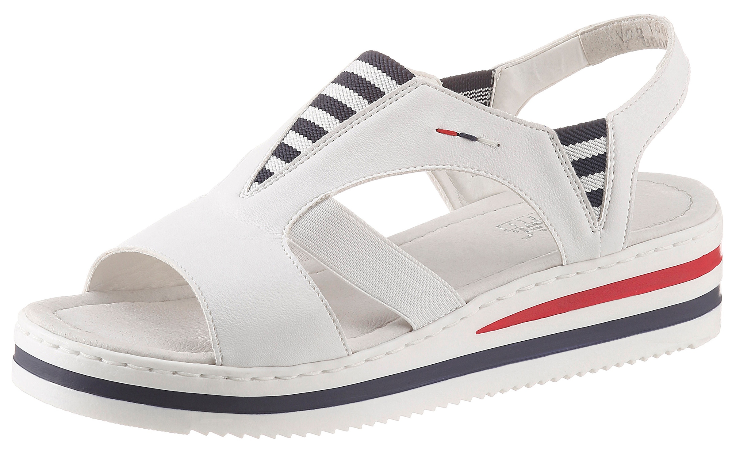 Image of Rieker Riemchensandale, in gestreifter Optik bei Ackermann Versand Schweiz