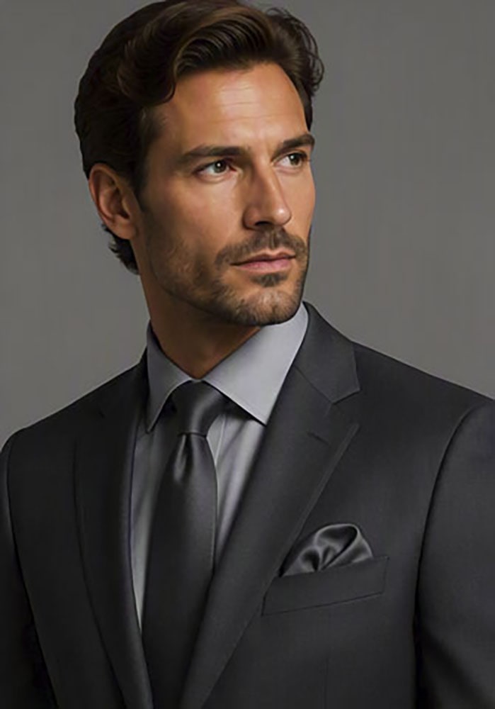 Image of Bruno Banani Krawatte 2 Stk. mit dezente Glanzoptik für einen hochwertigen Look