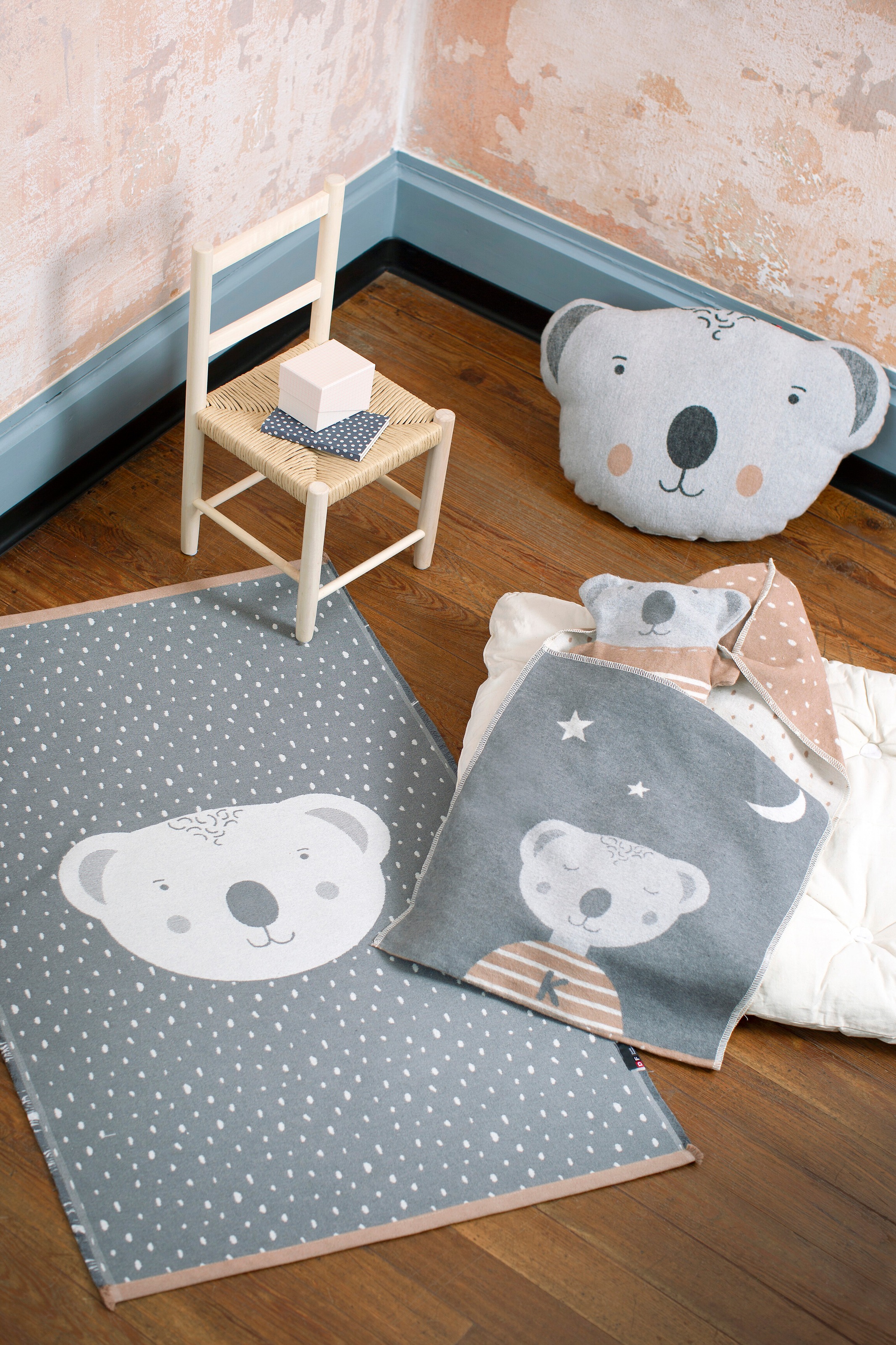 Image of DAVID FUSSENEGGER Kinderteppich, rechteckig, 20 mm Höhe, mit Koala Motiv bei Ackermann Versand Schweiz