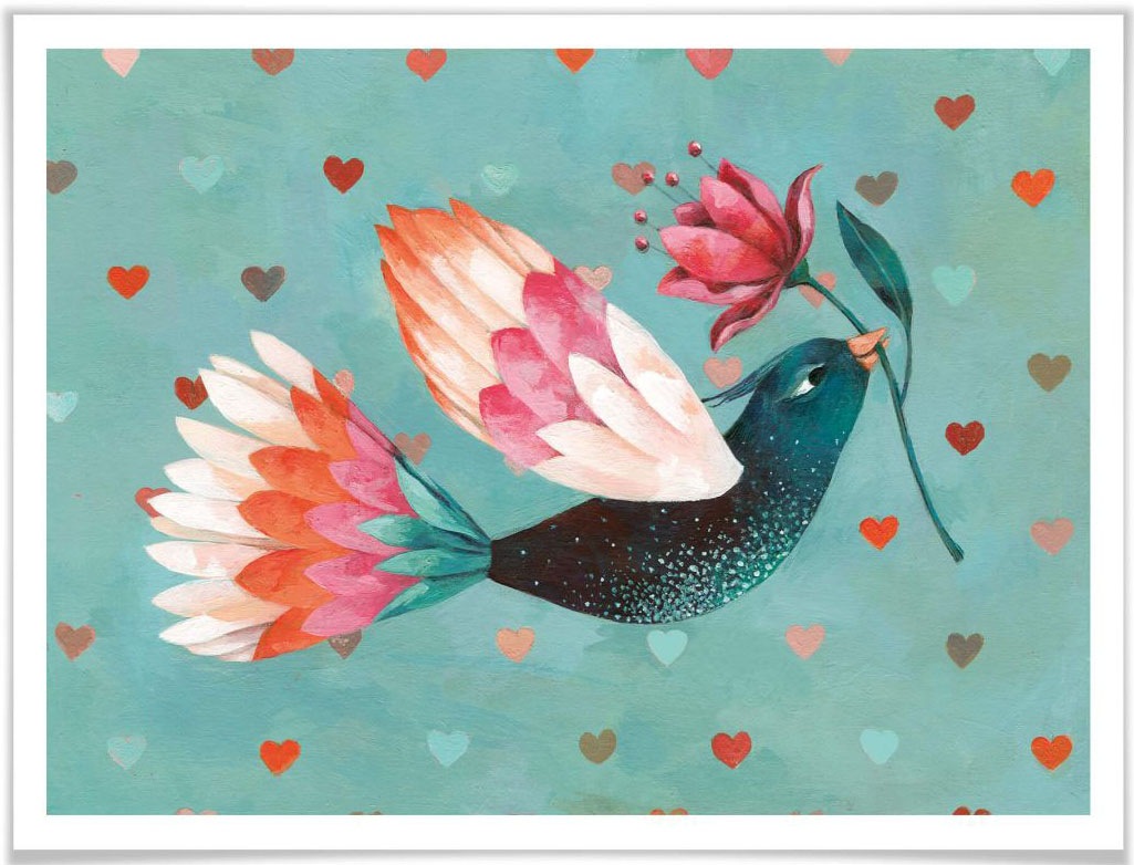 Image of Wall-Art Poster »Märchen Wandbilder Liebesbote«, Menschen, (1 St.), Poster, Wandbild, Bild, Wandposter bei Ackermann Versand Schweiz