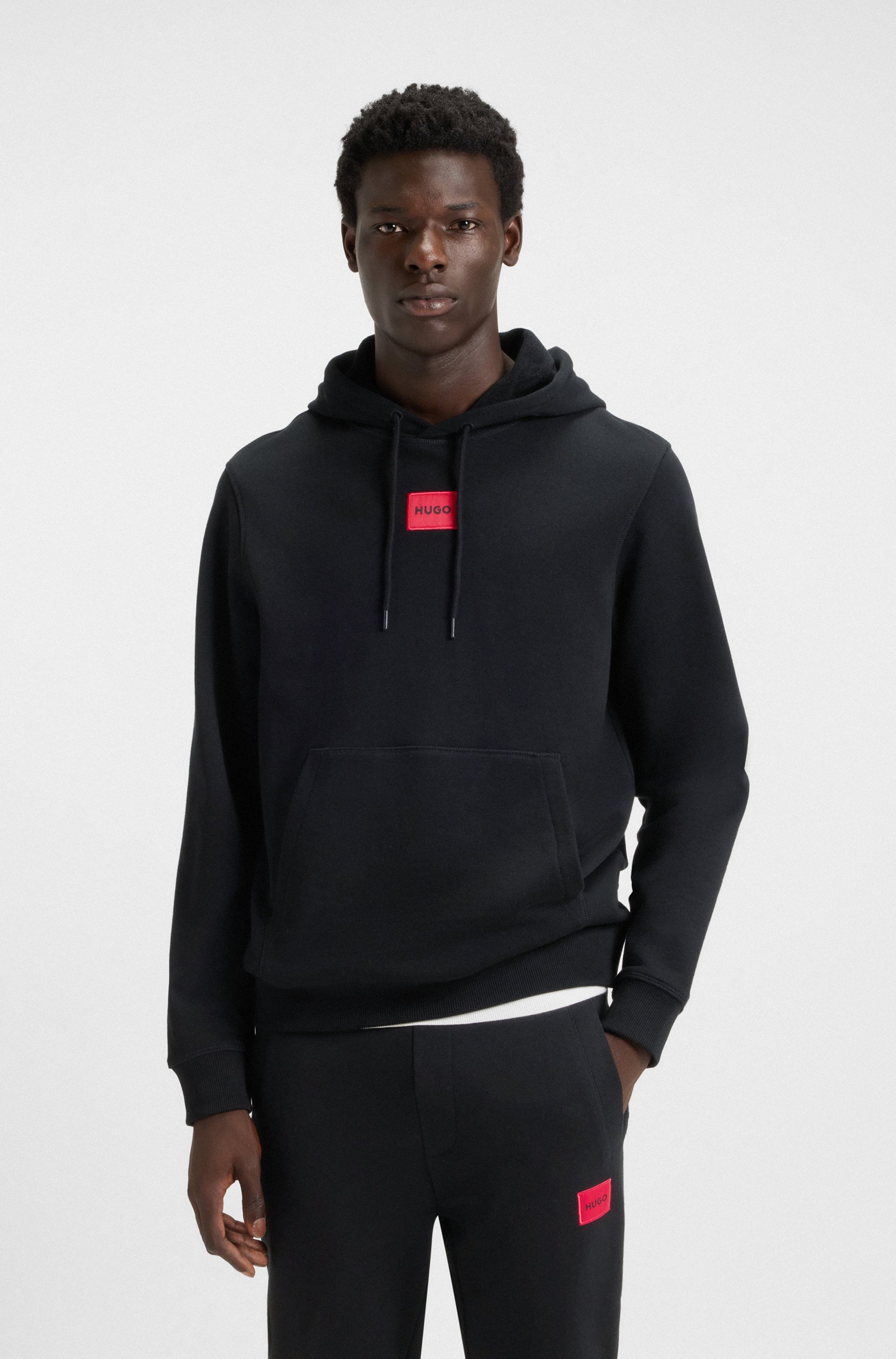 Image of HUGO Kapuzensweatshirt "Daratschi", Kapuze mit Kordelzug, Regular Fit Kängurutasche, HUGO Weblabel