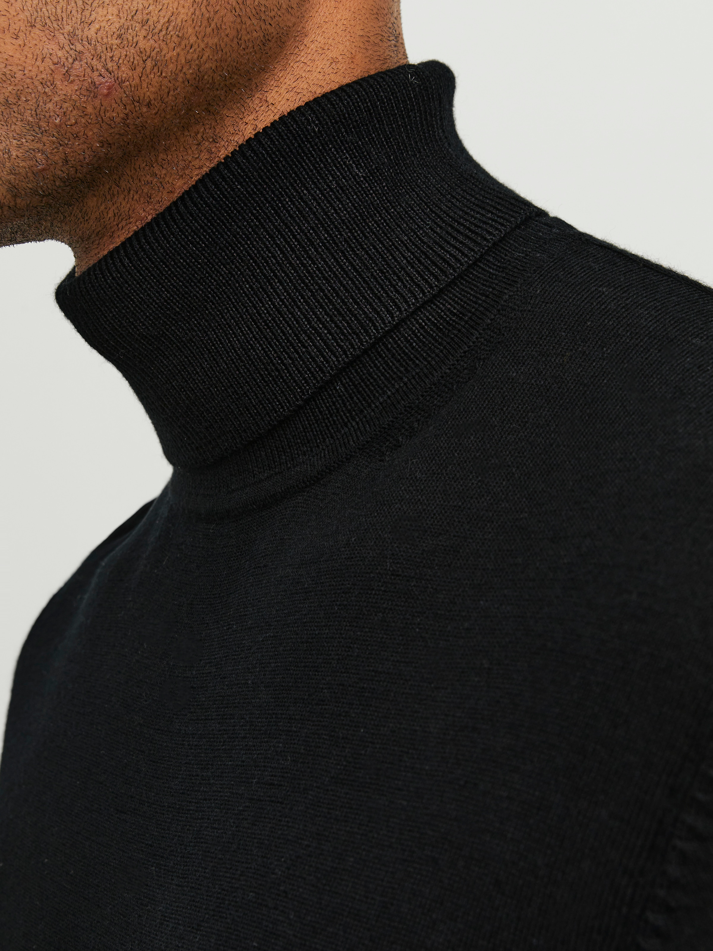 Jack & Jones Pull à col roulé »JPRBLAMERINO KNIT ROLL NECK« Laine, coupe régulière