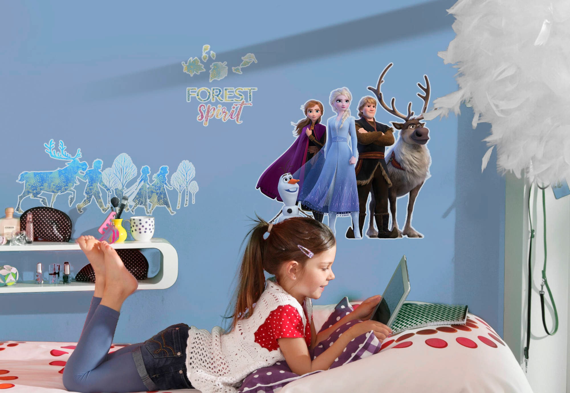 Komar Wandtattoo »Frozen 2 - Forest Spirit - Grösse 50 x 70 cm«, (4 St.), selbstklebend, Wandsticker, Kinderzimmer