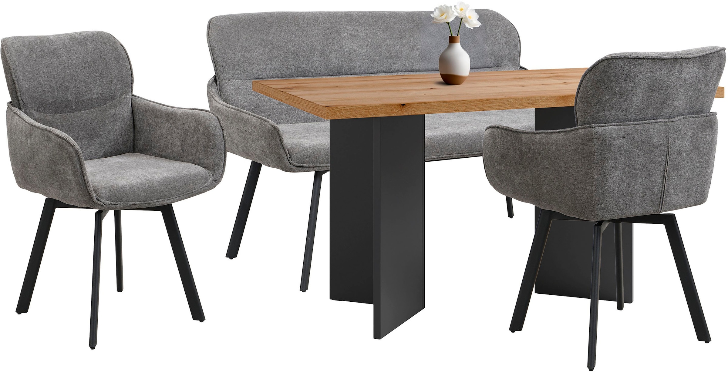 byLIVING Sitzbank »Rico« 1 Stk. tlg. gemütliche Esszimmerbank in 140 oder 160cm, hochwertiger Stoffbezug