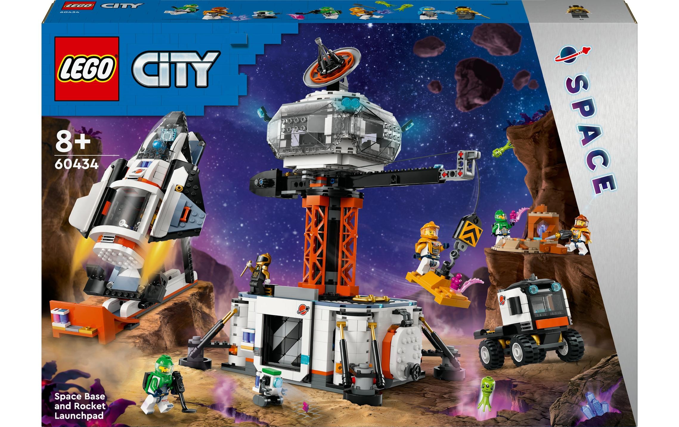 LEGO® Spielbausteine »Raumbasis mit Startrampe 60434«, (1422 St.)