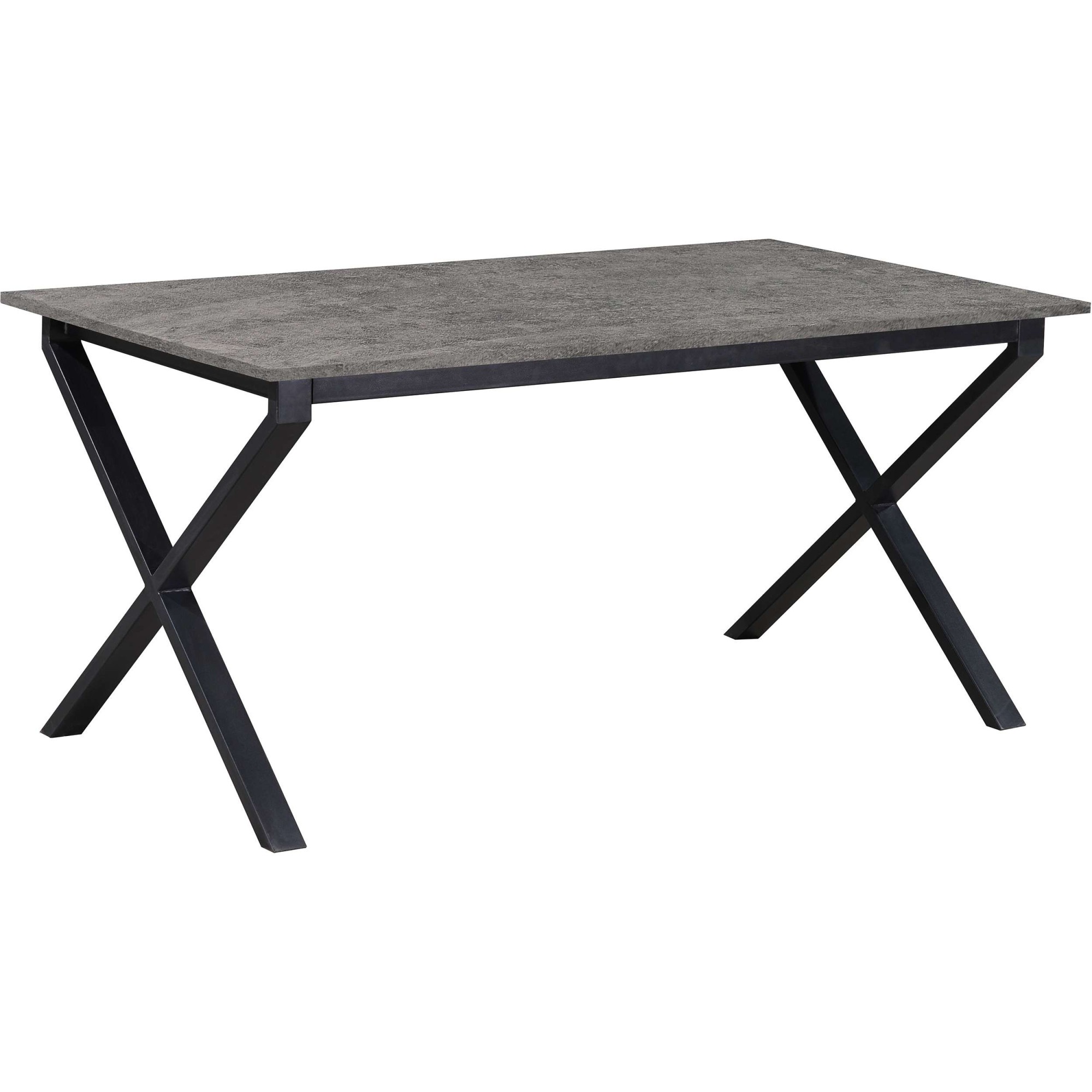 Image of GOODproduct Esstisch "Boddhi" schwarzes Metallgestell, Plattenvarianten wählbar, sowie Grössen
