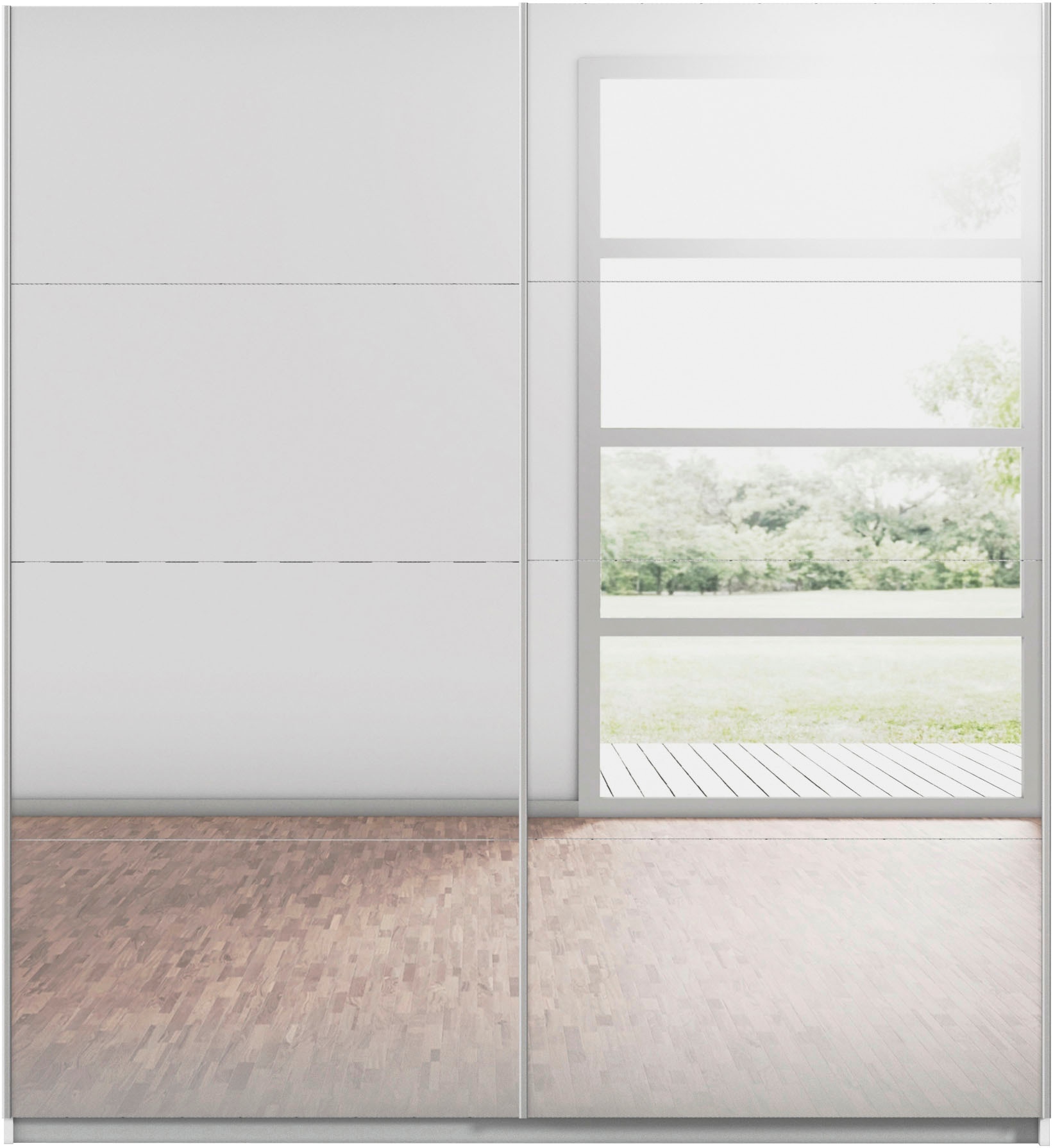 rauch Armoire à portes coulissantes »Kleiderschrank Schrank Kinderzimmer Topseller OTTOs CHOICE SUBITO« Garderobe Vollspiegel Breiten 136 & 181 Höhe 197 cm - MADE IN GERMANY