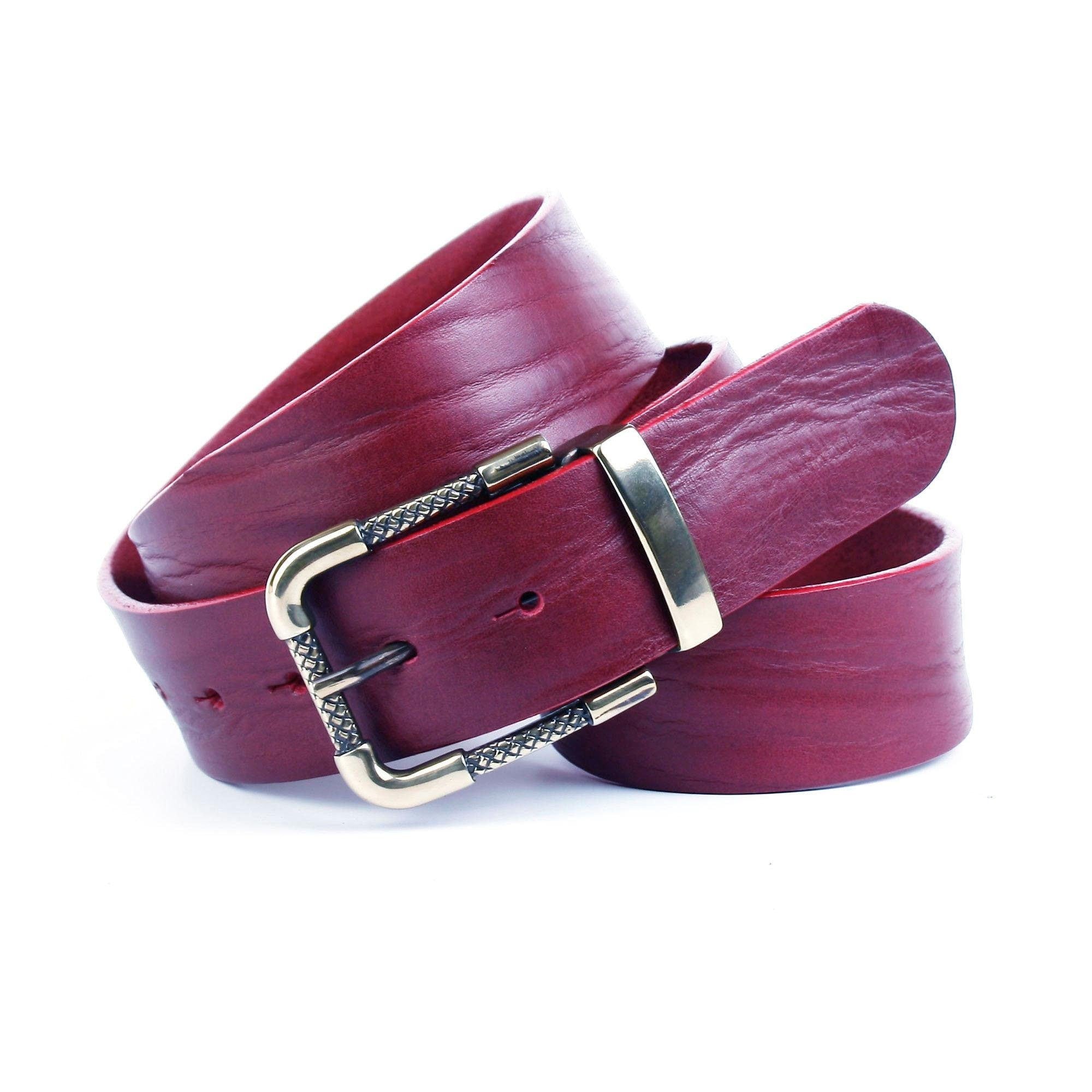 Image of Anthoni Crown Ledergürtel, Volledergürtel in weinrot bei Ackermann Versand Schweiz
