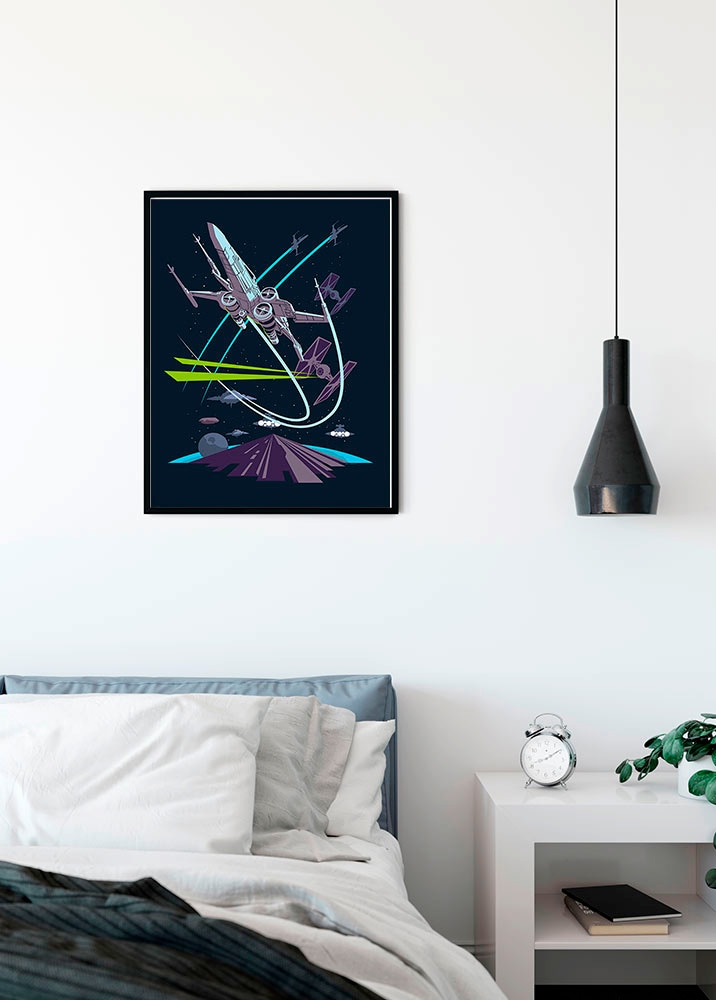Komar Bild »Star Wars Classic Vector X-Wing« Star Wars 1 Stk. tlg. Wandbild zur Dekoration im Kinderzimmer - ohne Rahmen