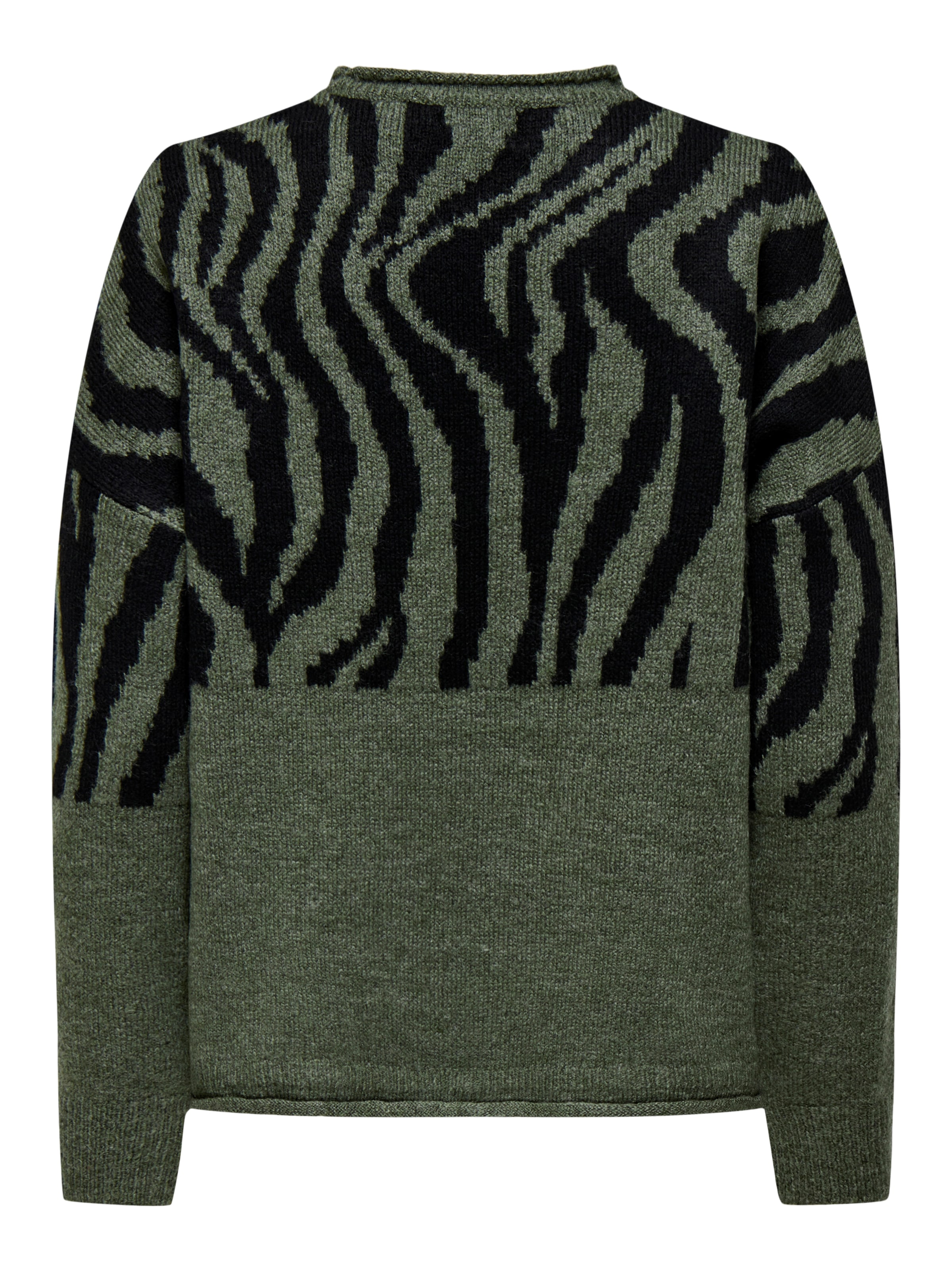 ONLY Rundhalspullover »ONLJADE ANIMAL LS O-NECK NOOS KNT«
