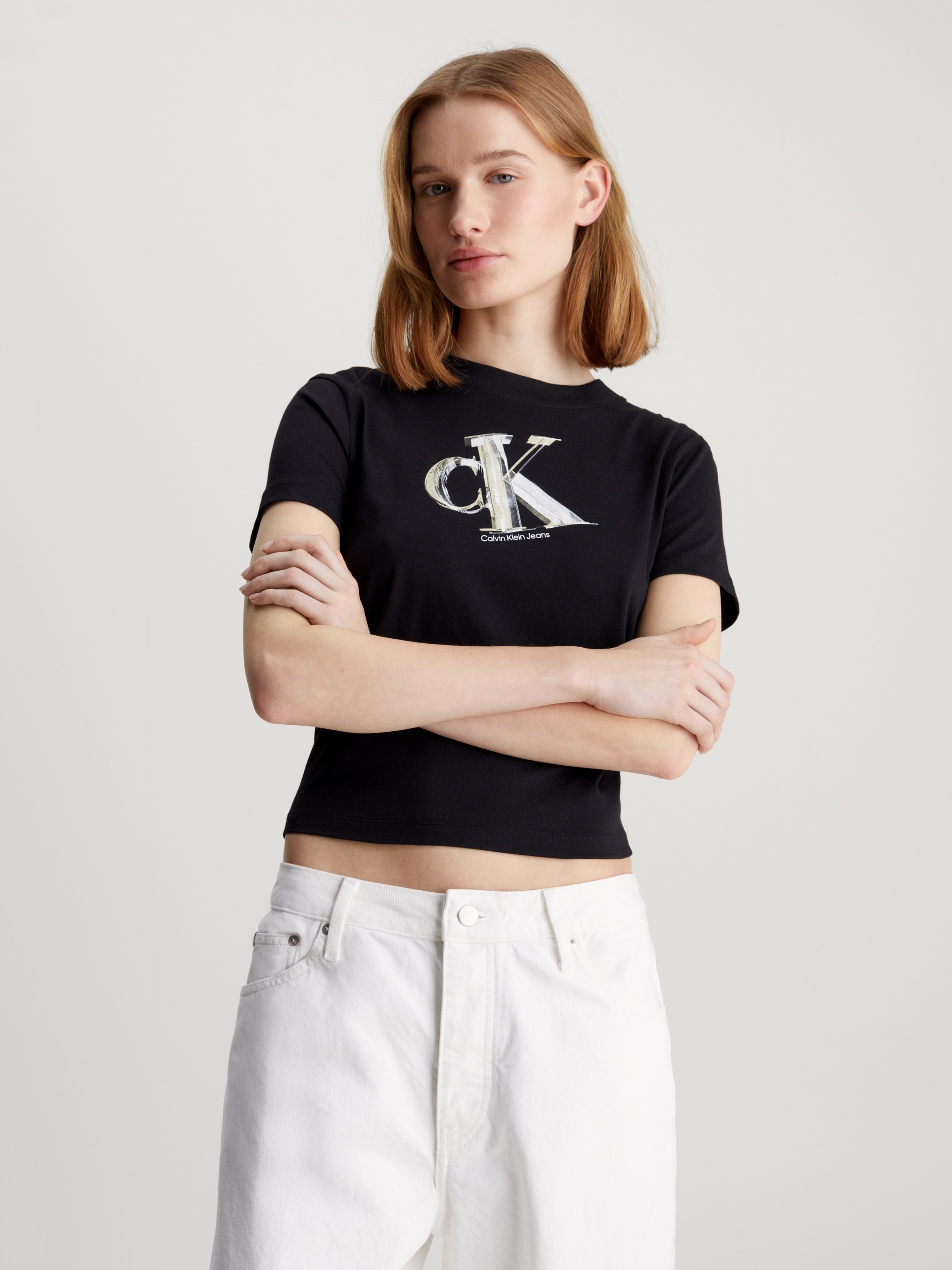 Calvin Klein Jeans T-Shirt »META CK BABY TEE«, mit Markenlogo
