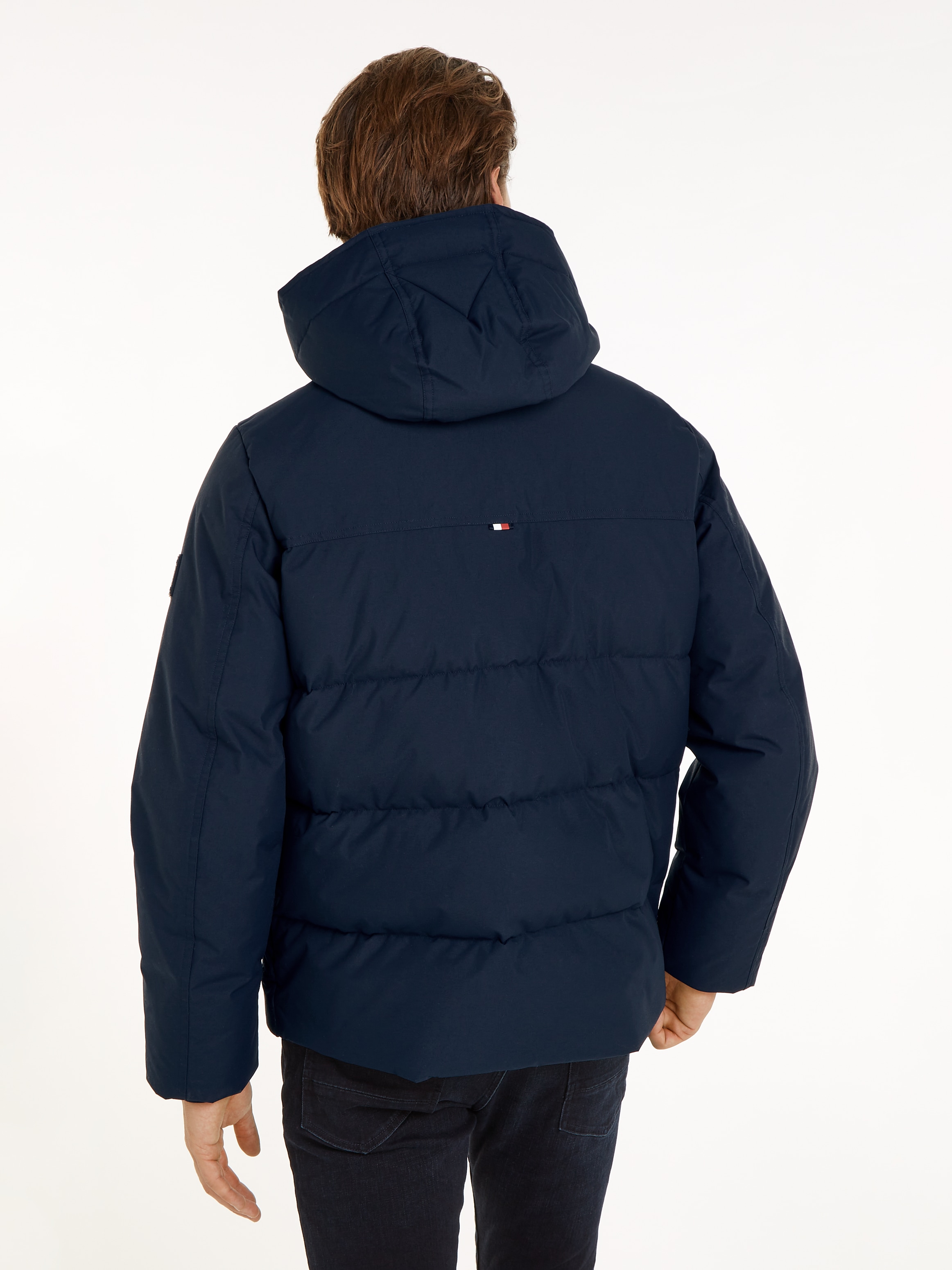 Tommy Hilfiger Parka »ROCKIE UTILITY HOODED JACKET«, mit Kapuze, Abnehmbare Kapuze mit Kordelzug, 2-Wege-Reissverschluss