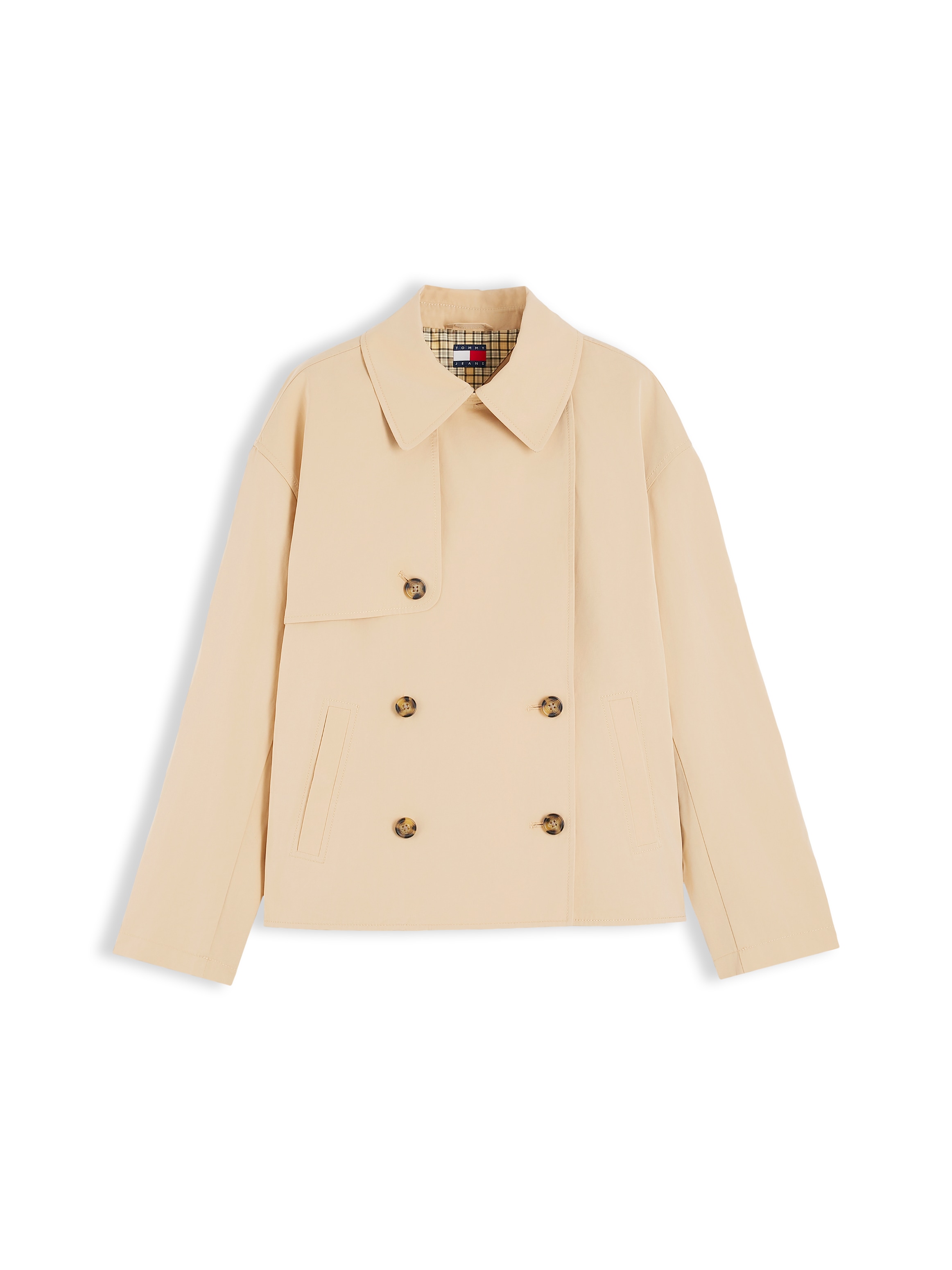 Tommy Jeans Veste courte »TJW SHORT TRENCH JACKET« mélange de matériaux
