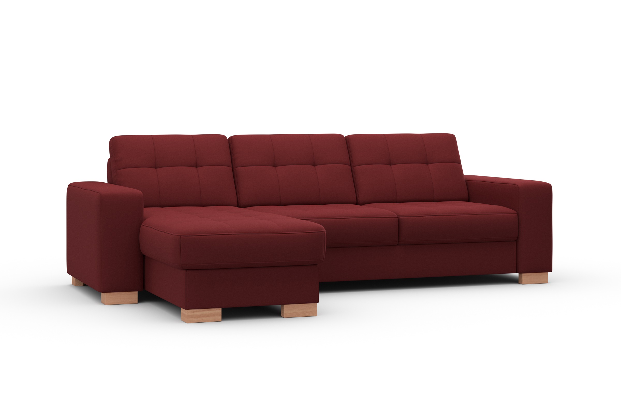 sit&more Canapé d'angle »Quincy L-Form« au choix avec fonction lit et coffre de lit