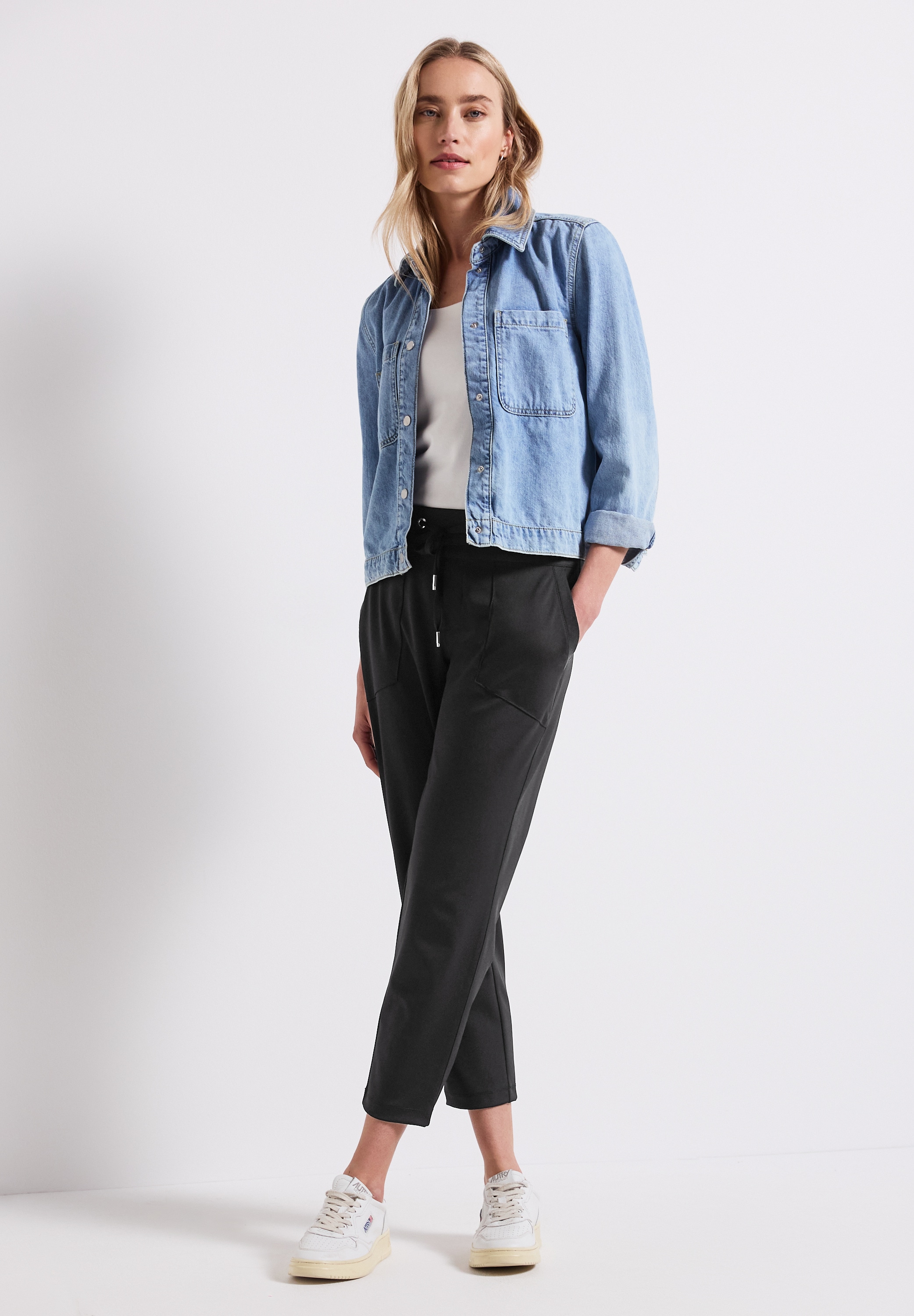 STREET ONE Stoffhose »Style Bonny«  Sommerhose mit Tunnelzug am Bund