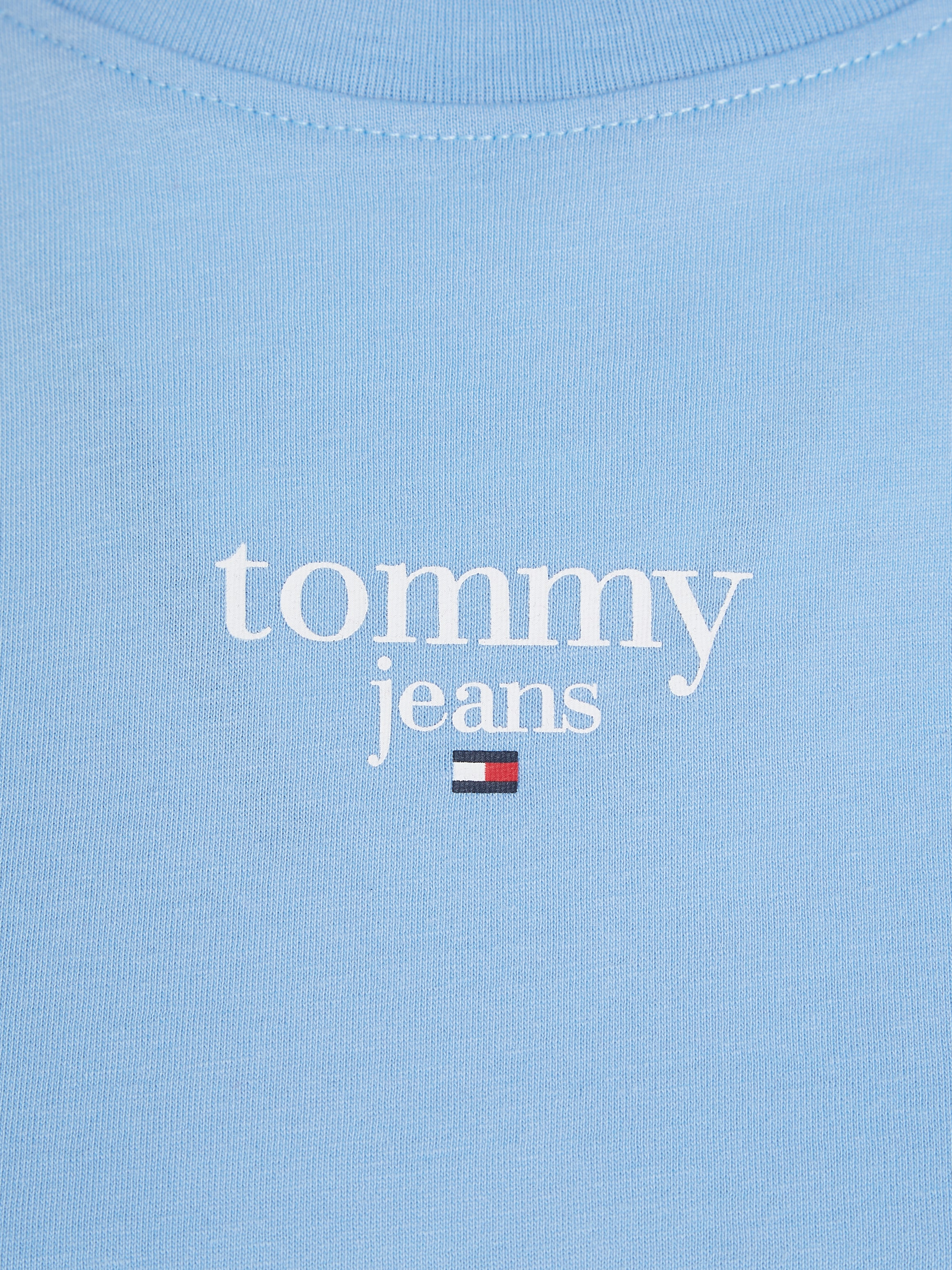 Tommy Jeans Rundhalsshirt »TJW SLIM ESSENTIAL LOGO 1 SS EXT«, mit Tommy Jeans Logoschriftzug, Rundhals