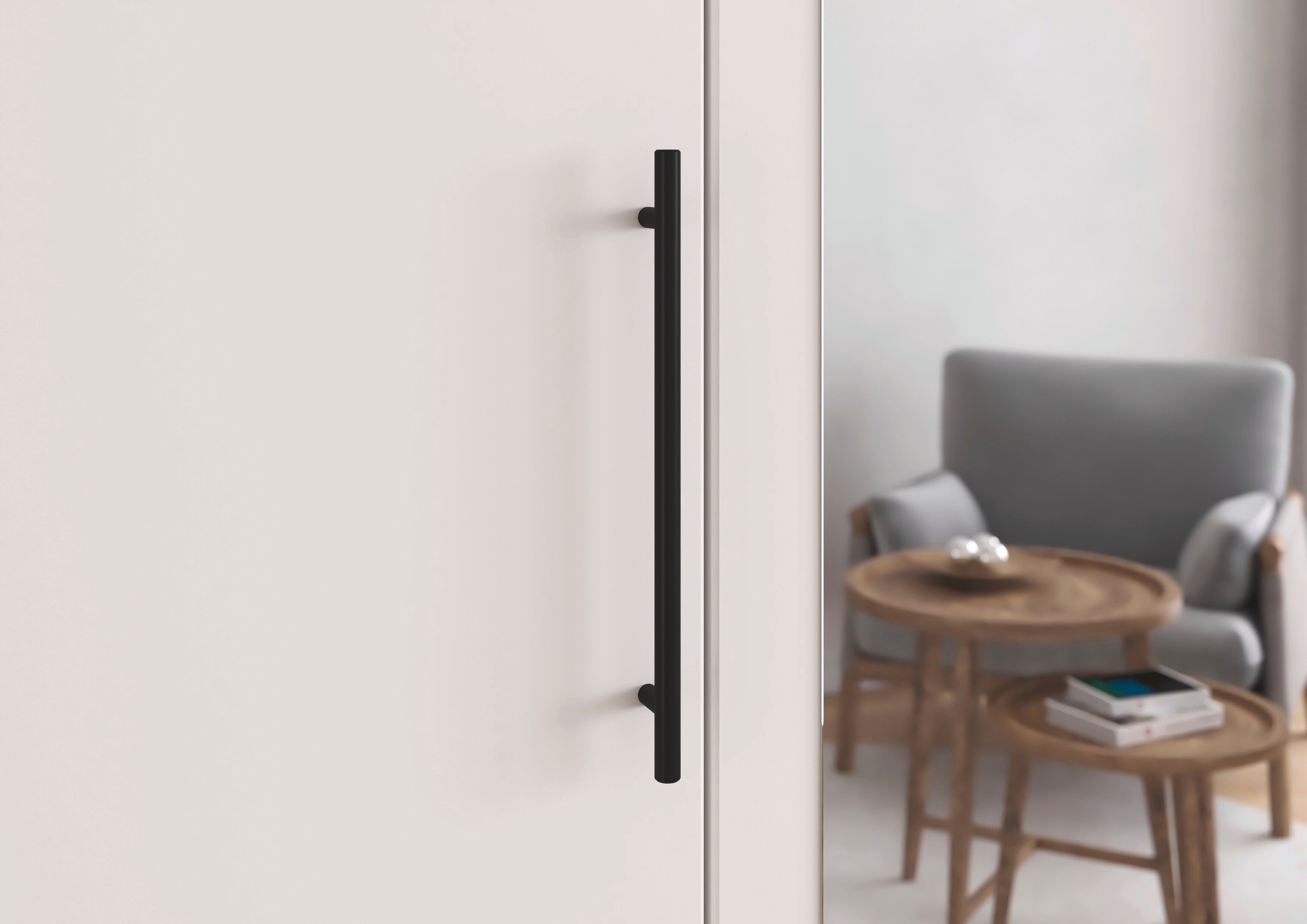 rauch Kleiderschrank »Mehrzweckschrank Schrank Garderobe Wäscheschrank Schlafzimmer GAMMA« 3 verschiedene Ausstattungen BASIC/CLASSIC/PREMIUM (inkl. SOFT-CLOSE),  Weiss, 181 cm, 2 Schubladen, Stangengriff Schwarz MADE IN GERMANY