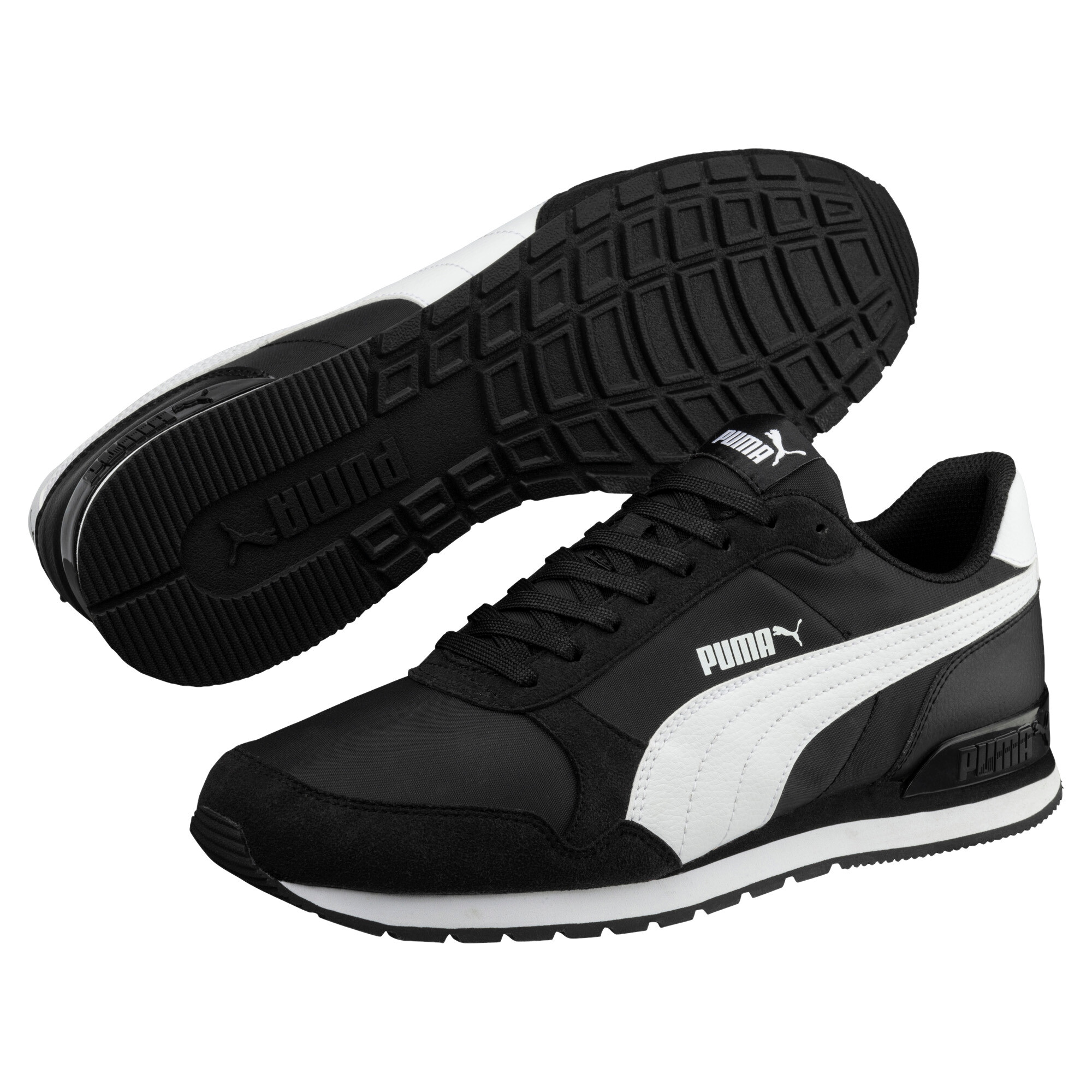 Image of PUMA Sneaker "ST RUNNER V2 NL" mit Schnürung, aus Textil, niedrige Schuhhöhe, sportlicher Stil