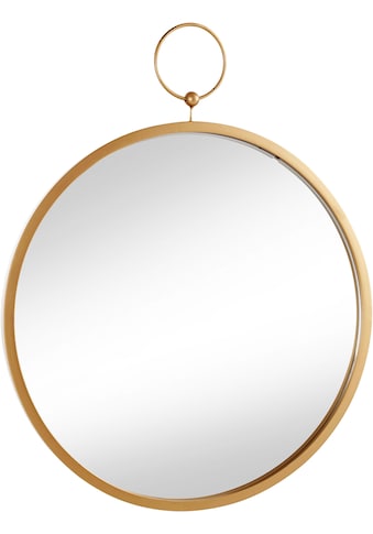 Leonique Dekospiegel, Dekospiegel, Wanddeko, rund, Ø 61 cm, Rahmen aus Metall, goldfarben kaufen