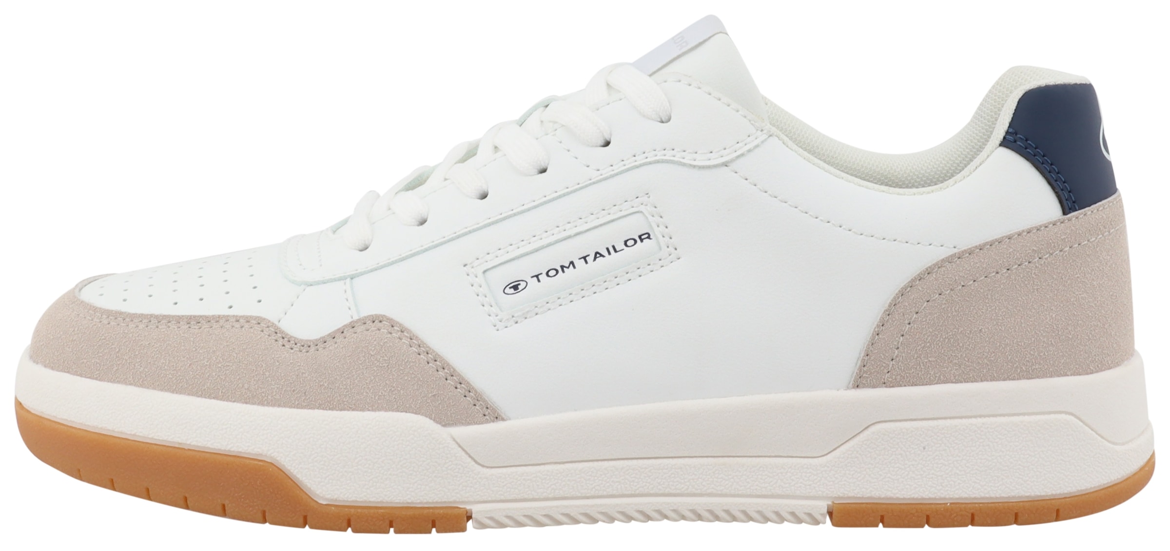 TOM TAILOR Keilsneaker  , Freizeitschuh, Halbschuh, Schnürschuh mit Lochmuster