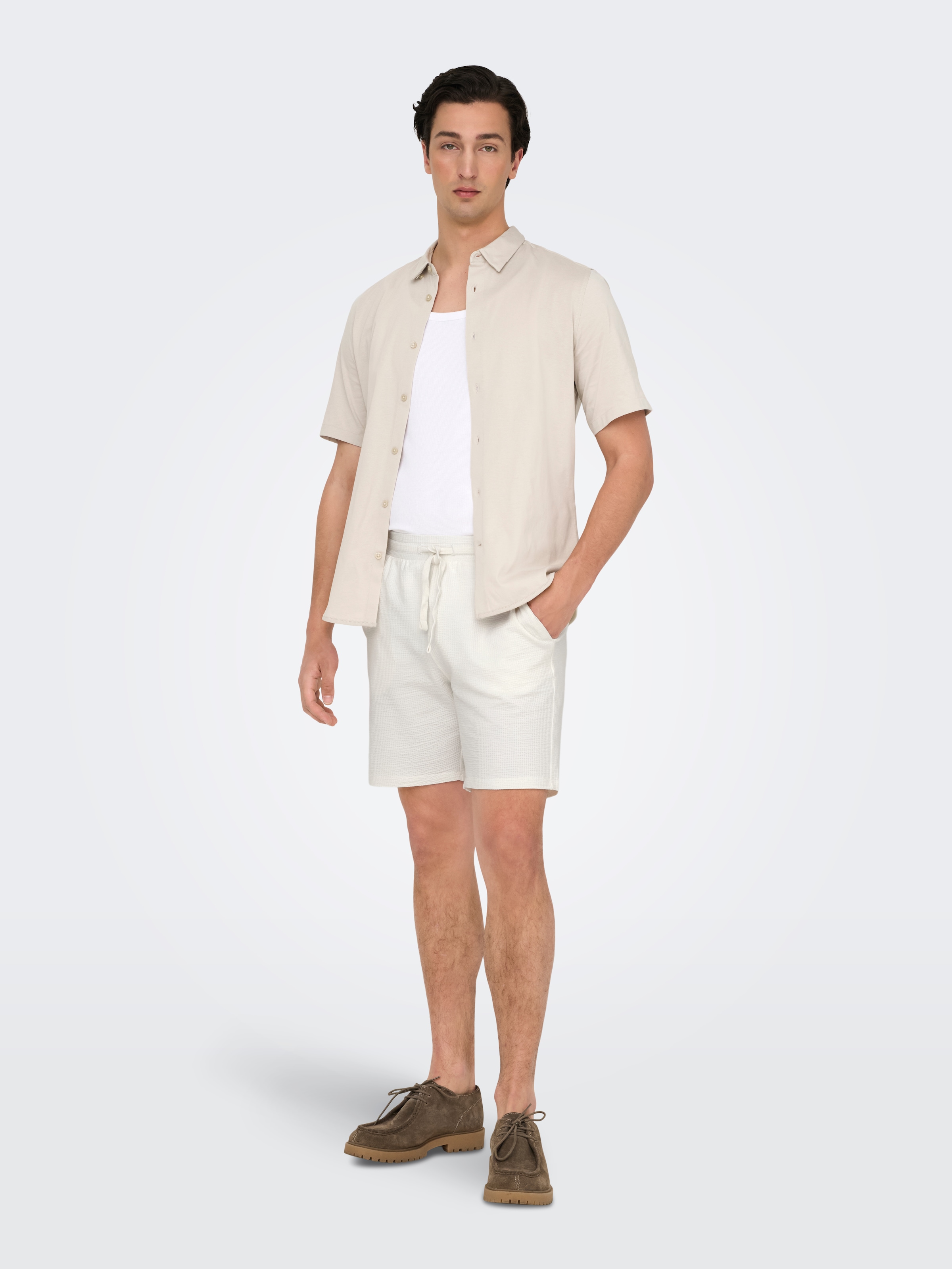 ONLY & SONS Shorts »ONSKIAN LIFE REG SEERSUCKER SHORTS NOOS«