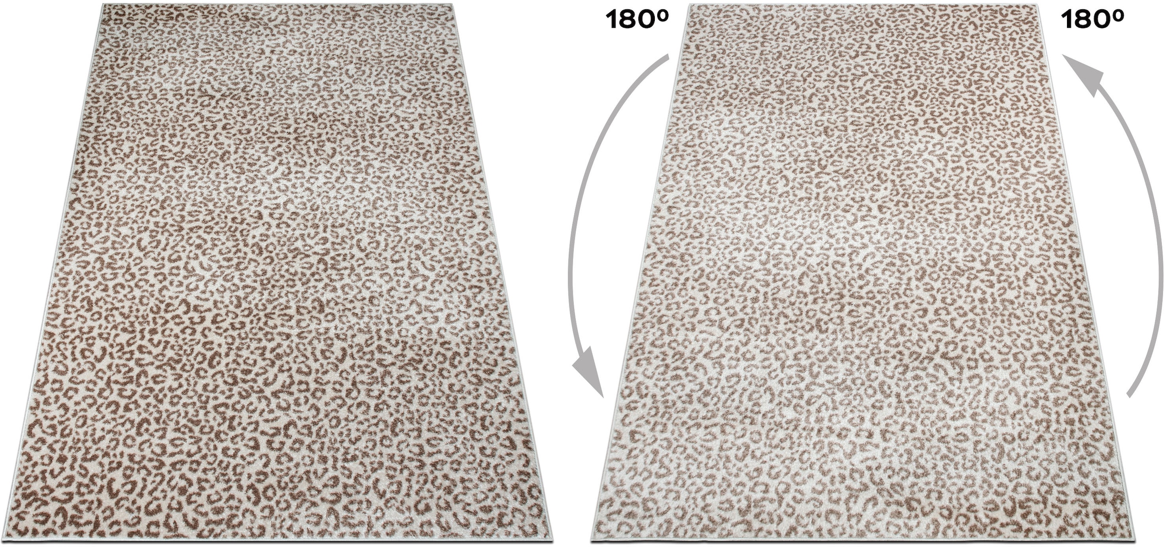 GOODproduct Tapis »Fynna, Leoparden-Muster, Animal Print, modern« Rectangulaire 9 mm Höhe Léopard, peluche très douce, salon, chambre, salle à manger