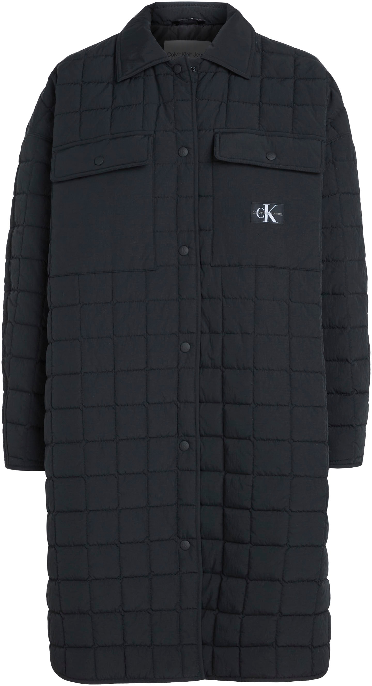 Calvin Klein Jeans Steppmantel »LONG QUILTED UTILITY COAT«