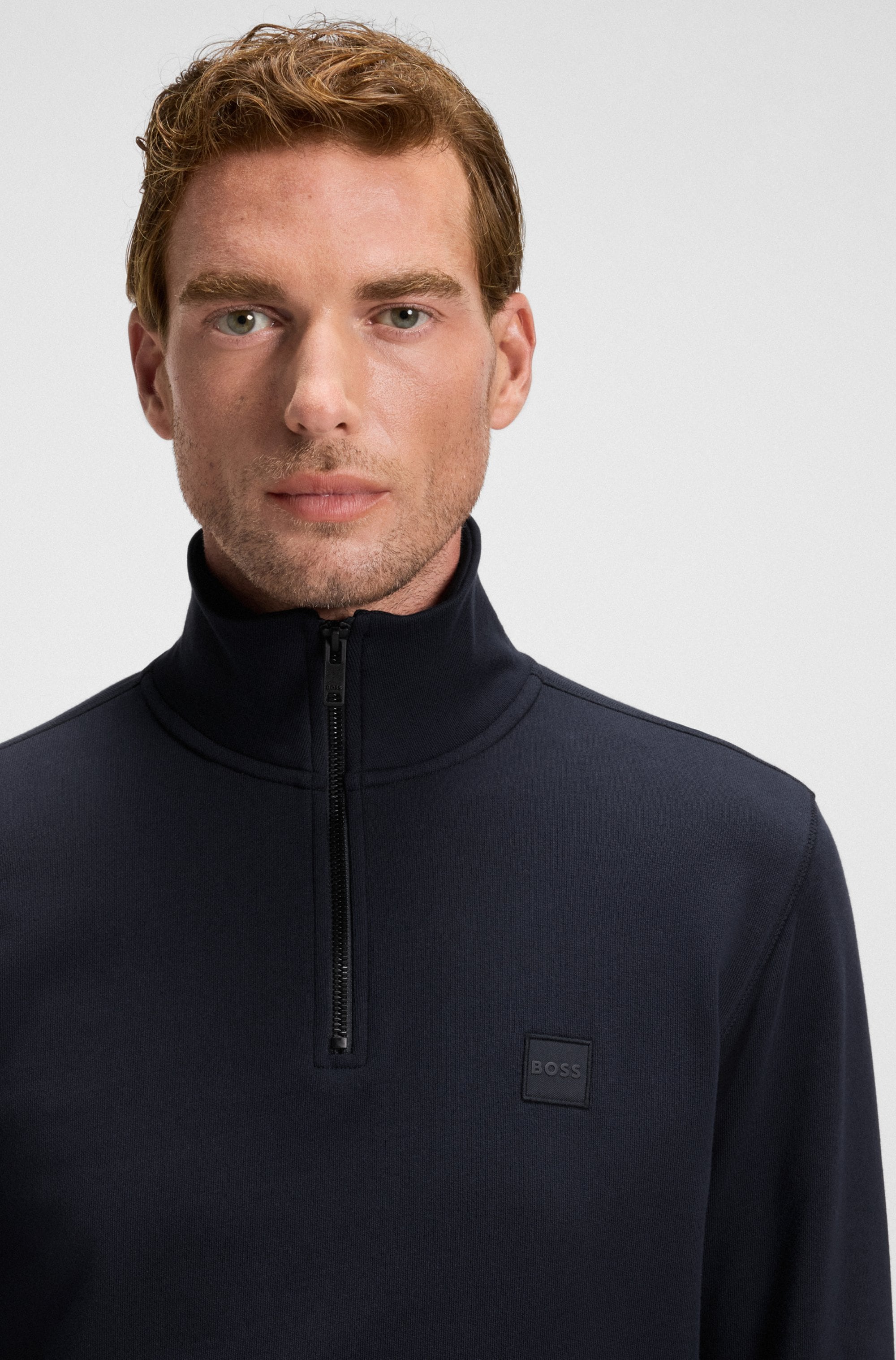 BOSS ORANGE Sweatshirt »Zetrust«, (1 tlg.), mit Reissverschluss am Kragen