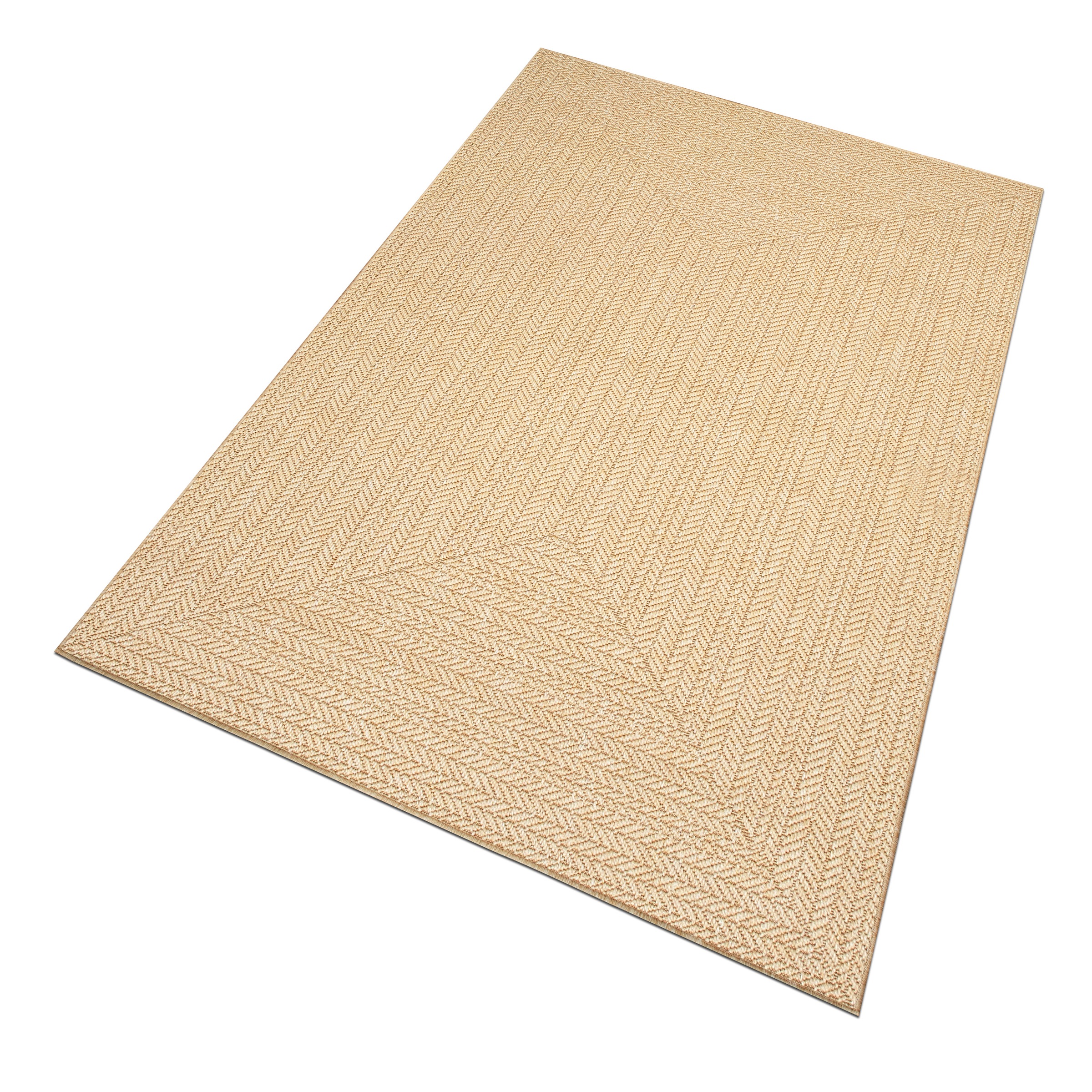 GOODproduct Tapis »Aliv, Fischgräten-Design auch für Balkon und Terrasse« Rectangulaire 3 mm Höhe In- und Outdoor geeignet, Wetterfest & UV-beständig