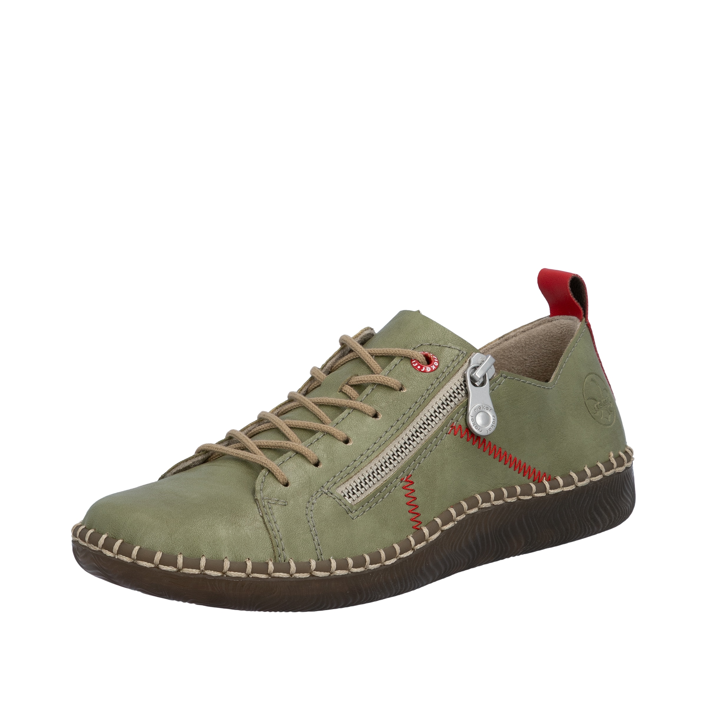 Image of Rieker Sneaker Casual-Sneaker, Halbschuh, Schnürschuh mit Ziernaht