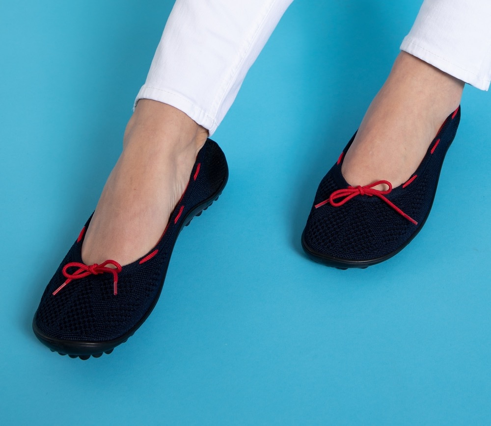 Leguano Barfussschuh »STYLE MARITIM«, Ballerina, Slipper, Bequemschuh mit modischen Durchzügen
