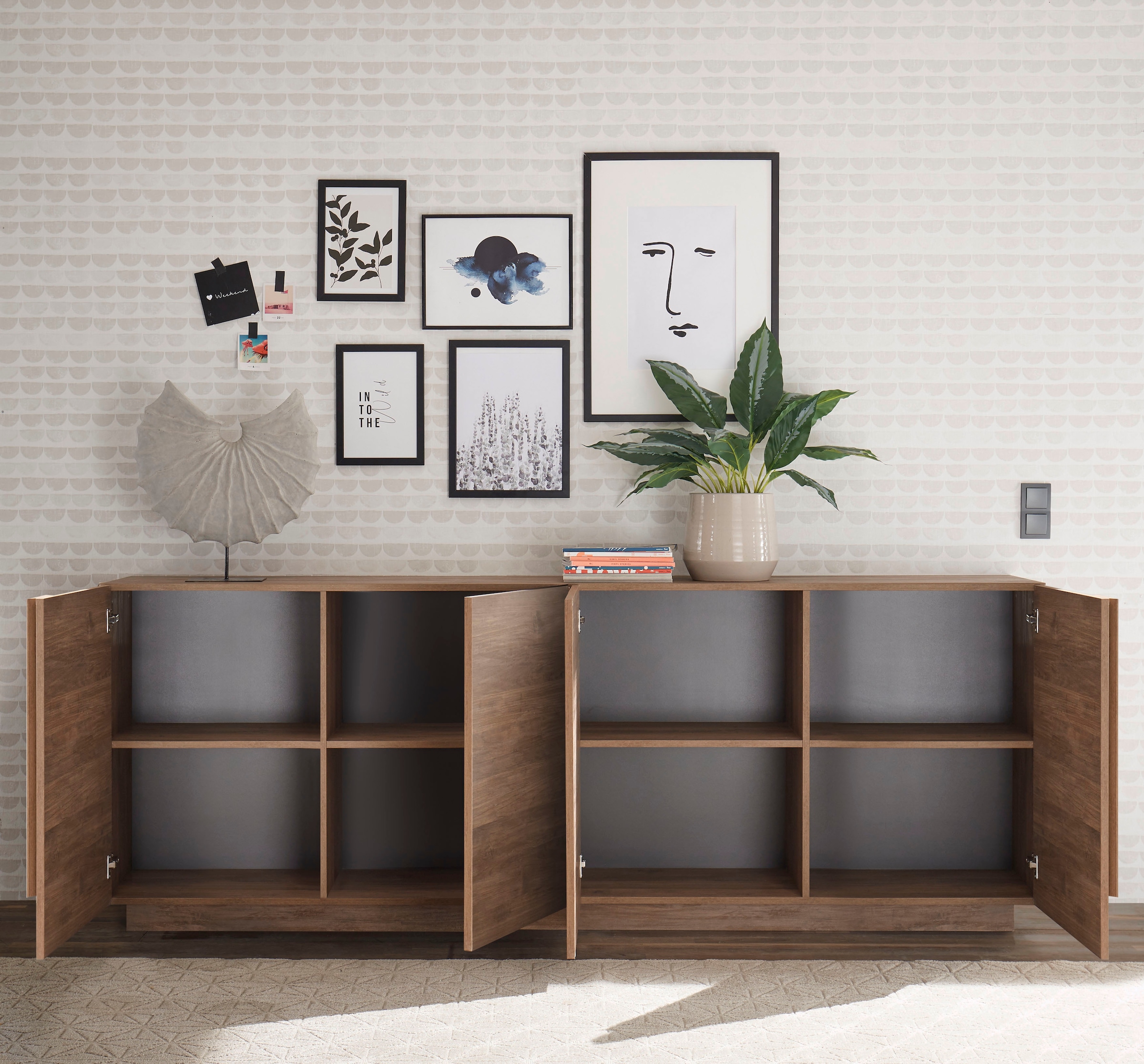 INOSIGN Sideboard »Jupiter«, Breite 241 cm mit 4 Türen