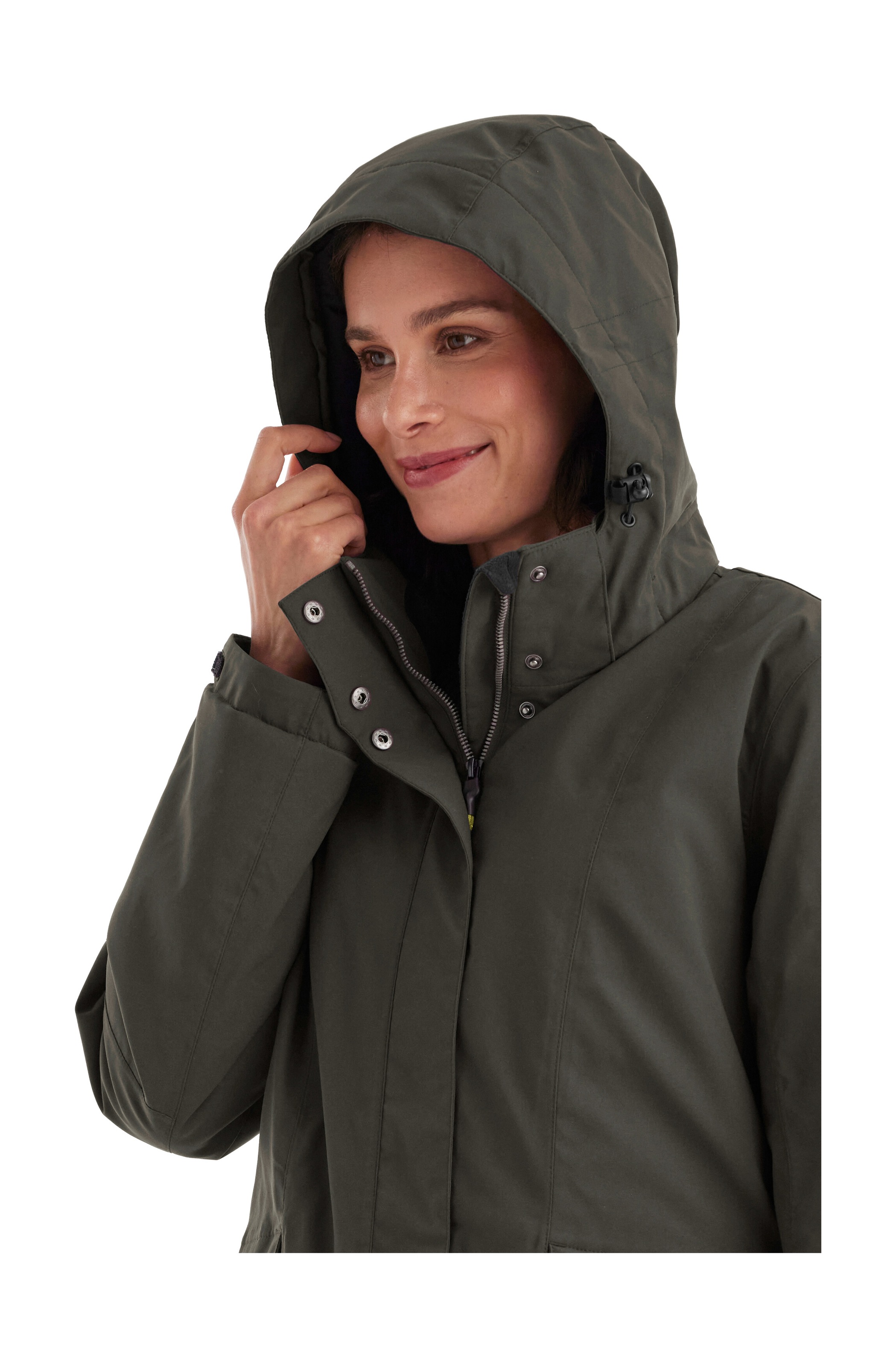 Killtec Funktionsjacke »Damen Jacke« Wasserdichte, atmungsaktive Damenjacke mit abnehmbarer Kapuze
