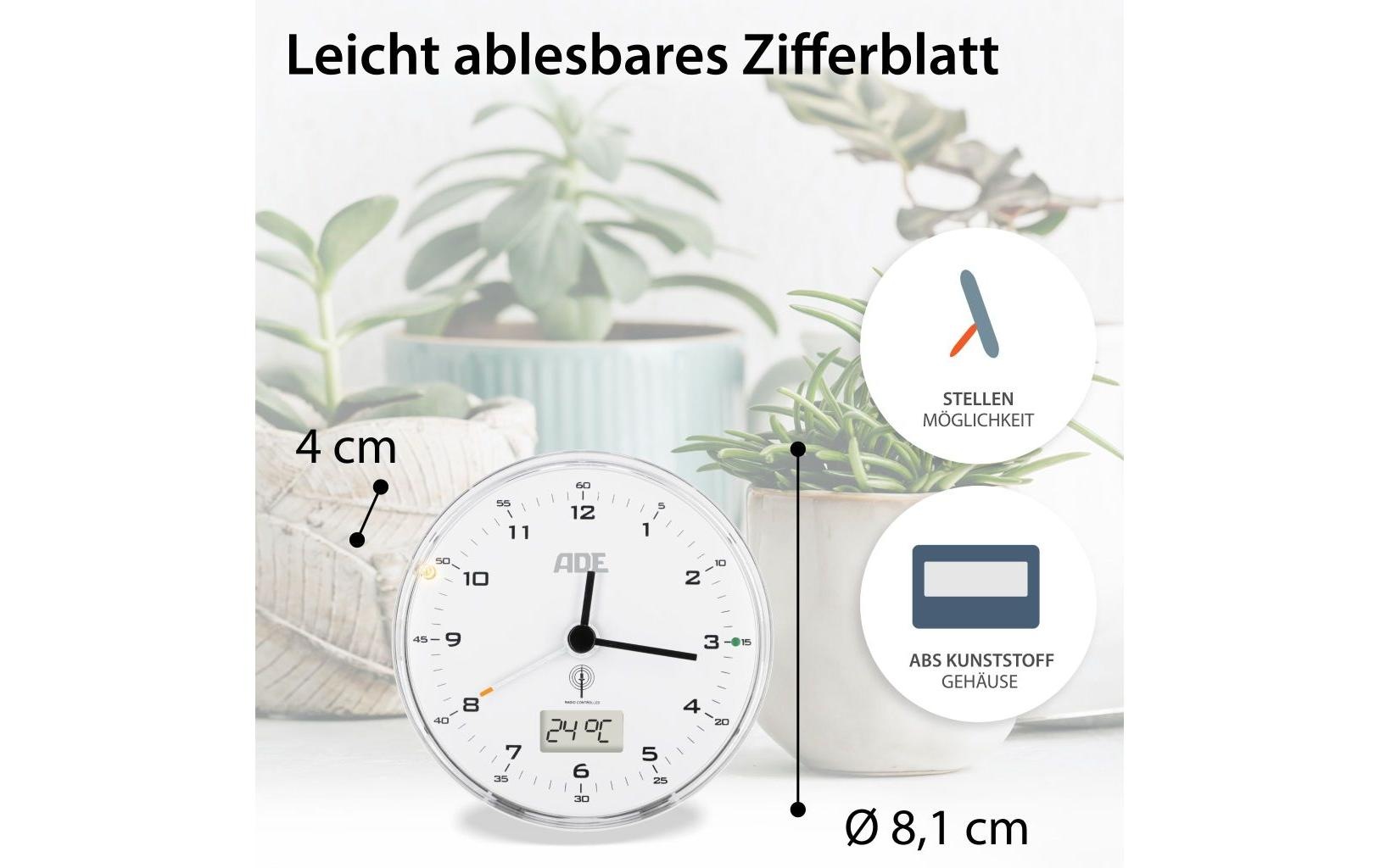 ADE Funkwecker »8,1 x 4 cm«