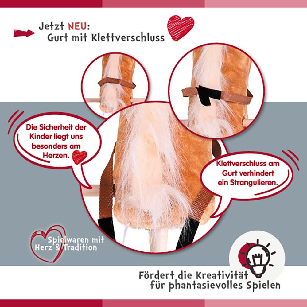 Knorrtoys® Cheval de bois »Brauny«