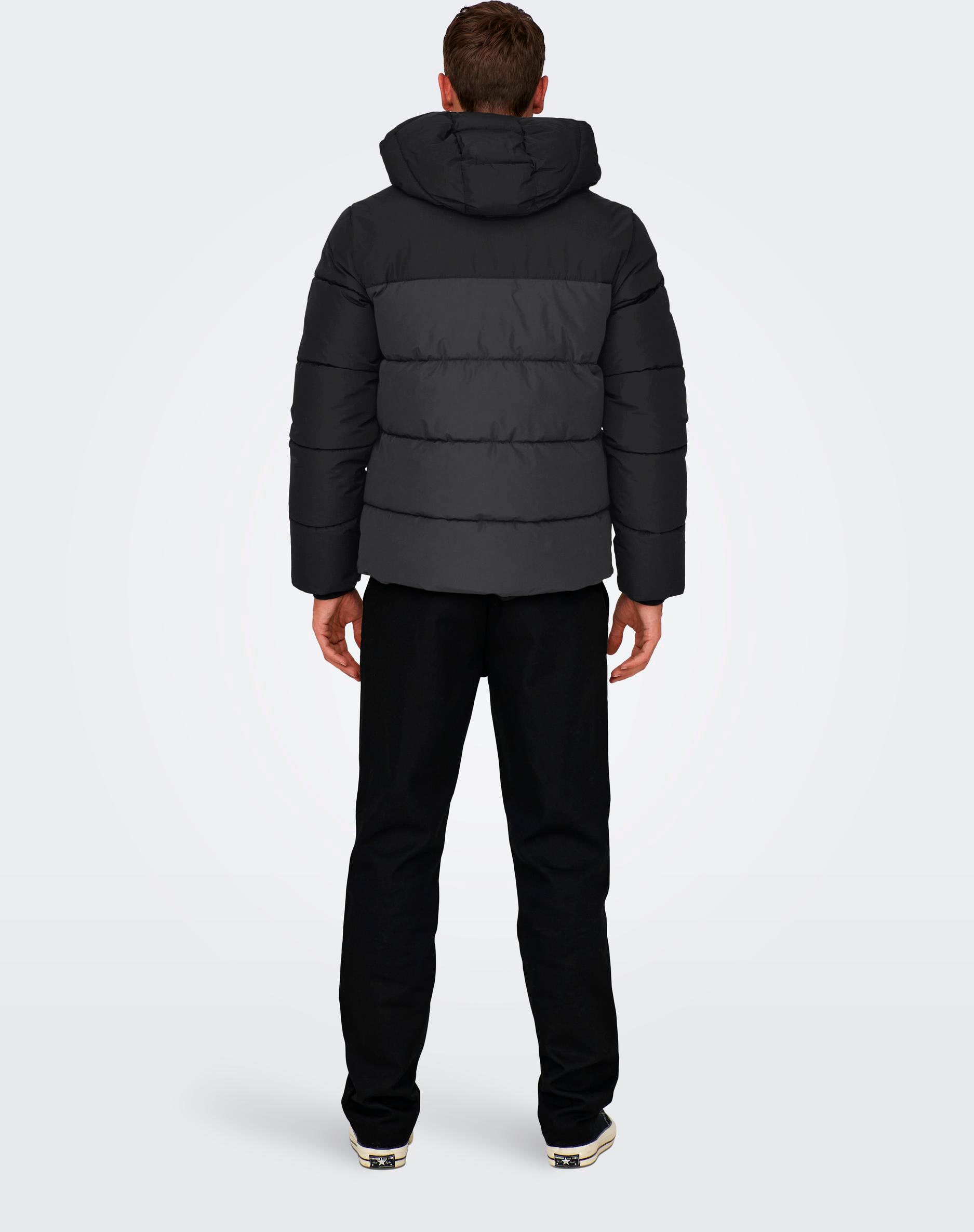 ONLY & SONS Veste matelassée »ONSMARLON LIFE HOOD PUFFER JACKET OTW VD« mit Kapuze