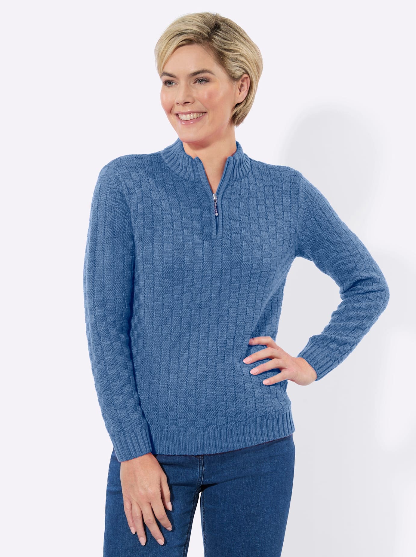 Image of Classic Basics Stehkragenpullover "Strickpullover"