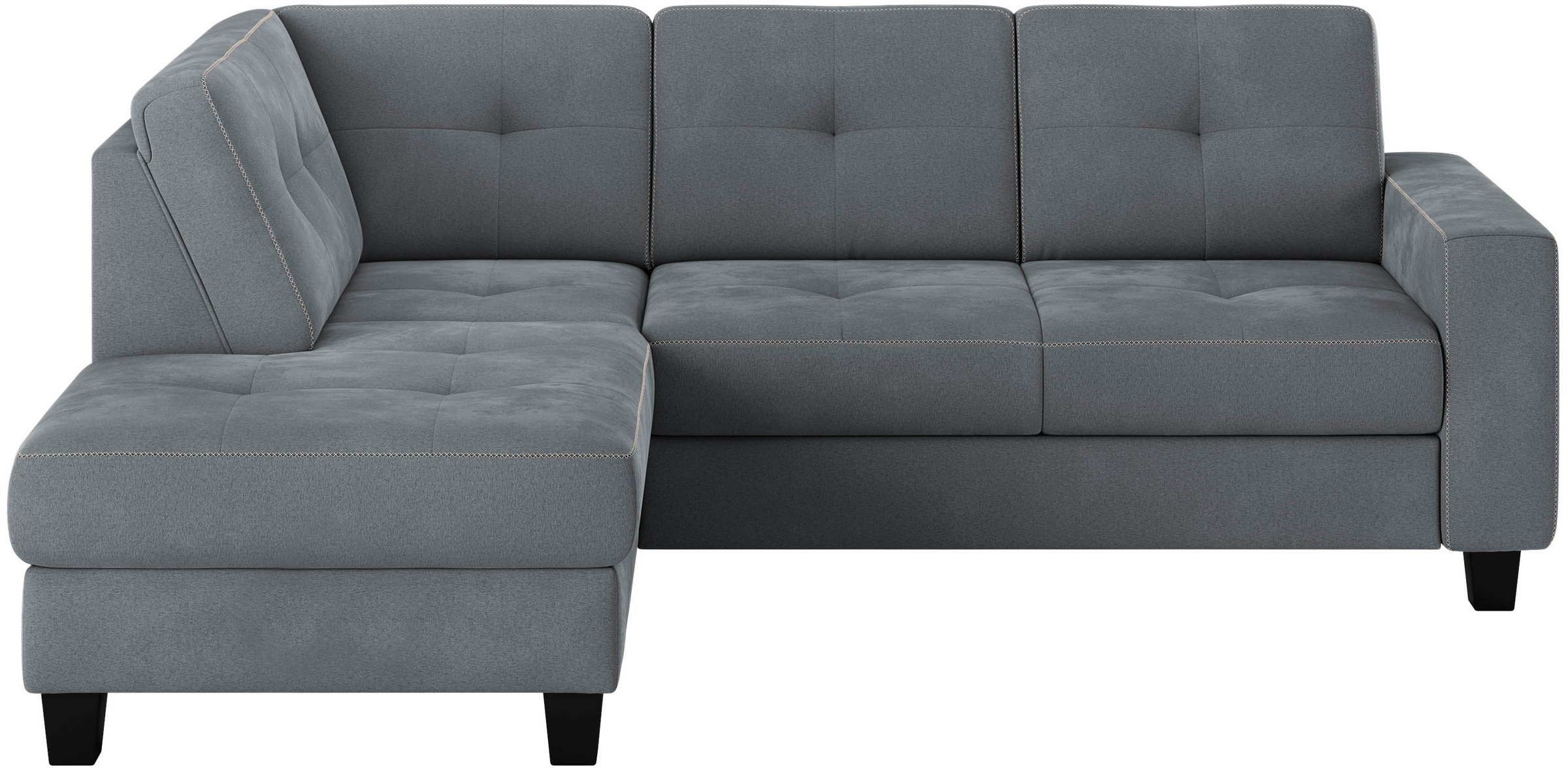 Places of Style Ecksofa »Varese«, Kreuznaht in beige