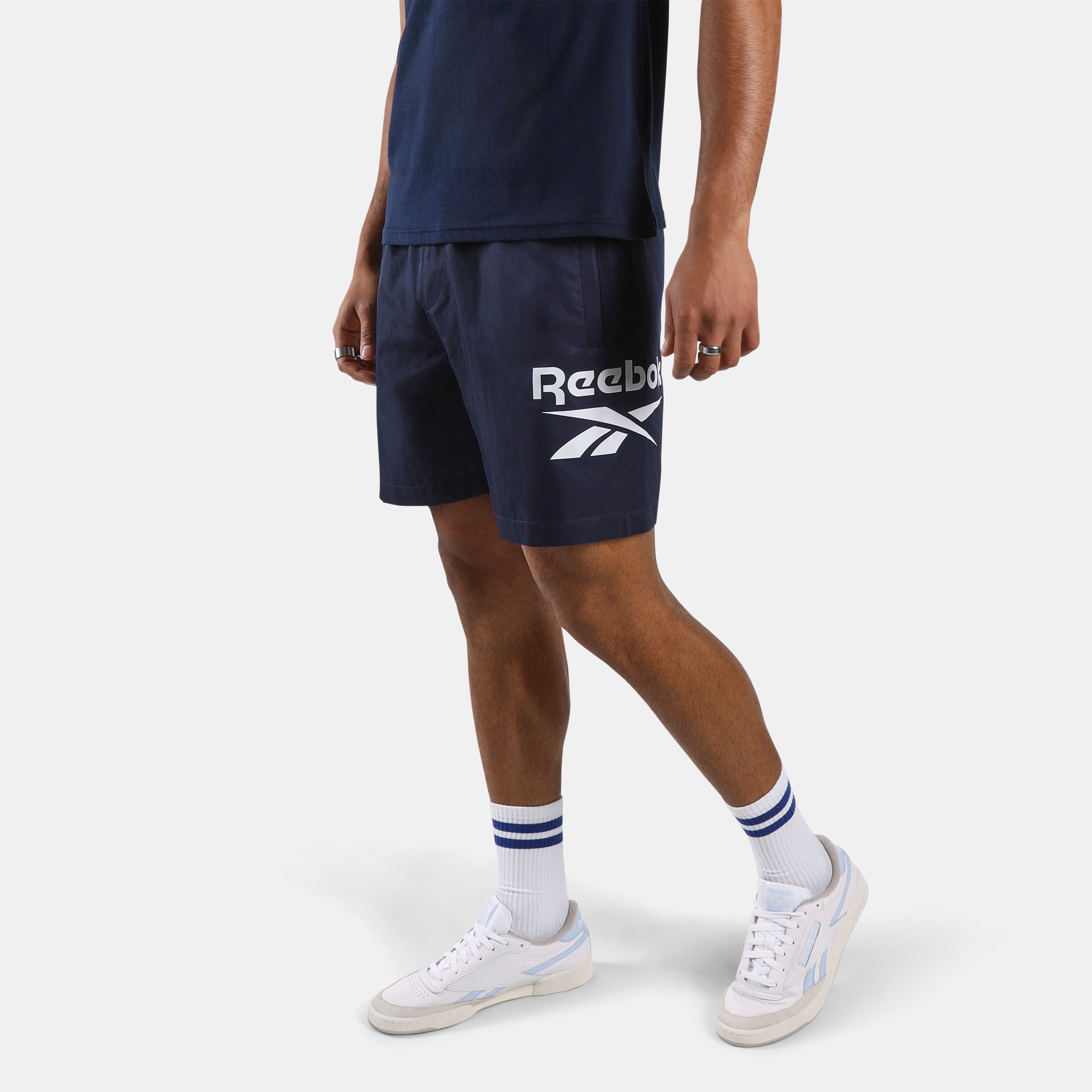 Image of Reebok Trainingsshorts "ID 1-COLOR LOGO 7" WOVEN SHORT" für Erwachsene, aus Polyester